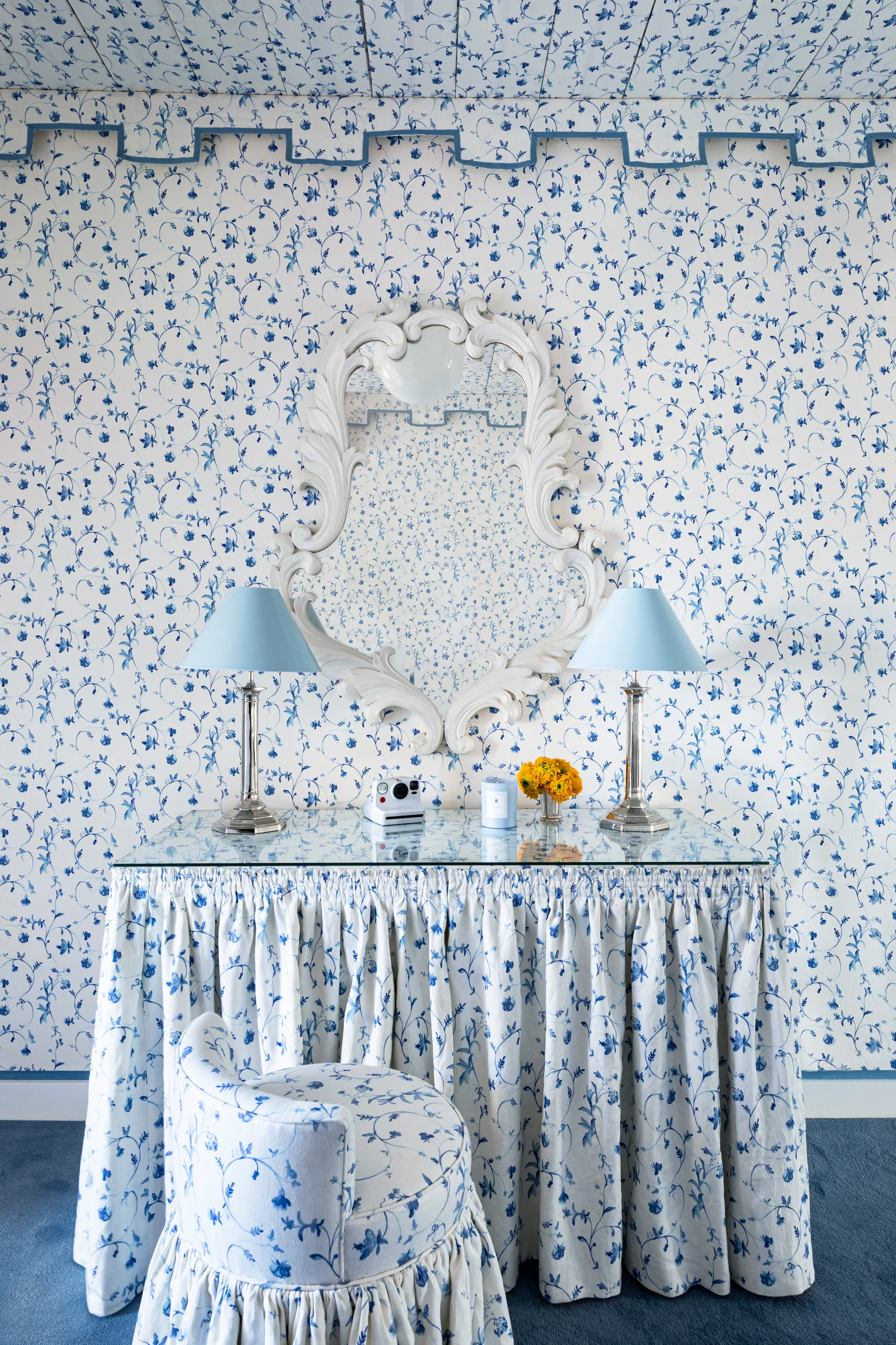 Paperweave Wallpaper - Blue Botanical - Image 2