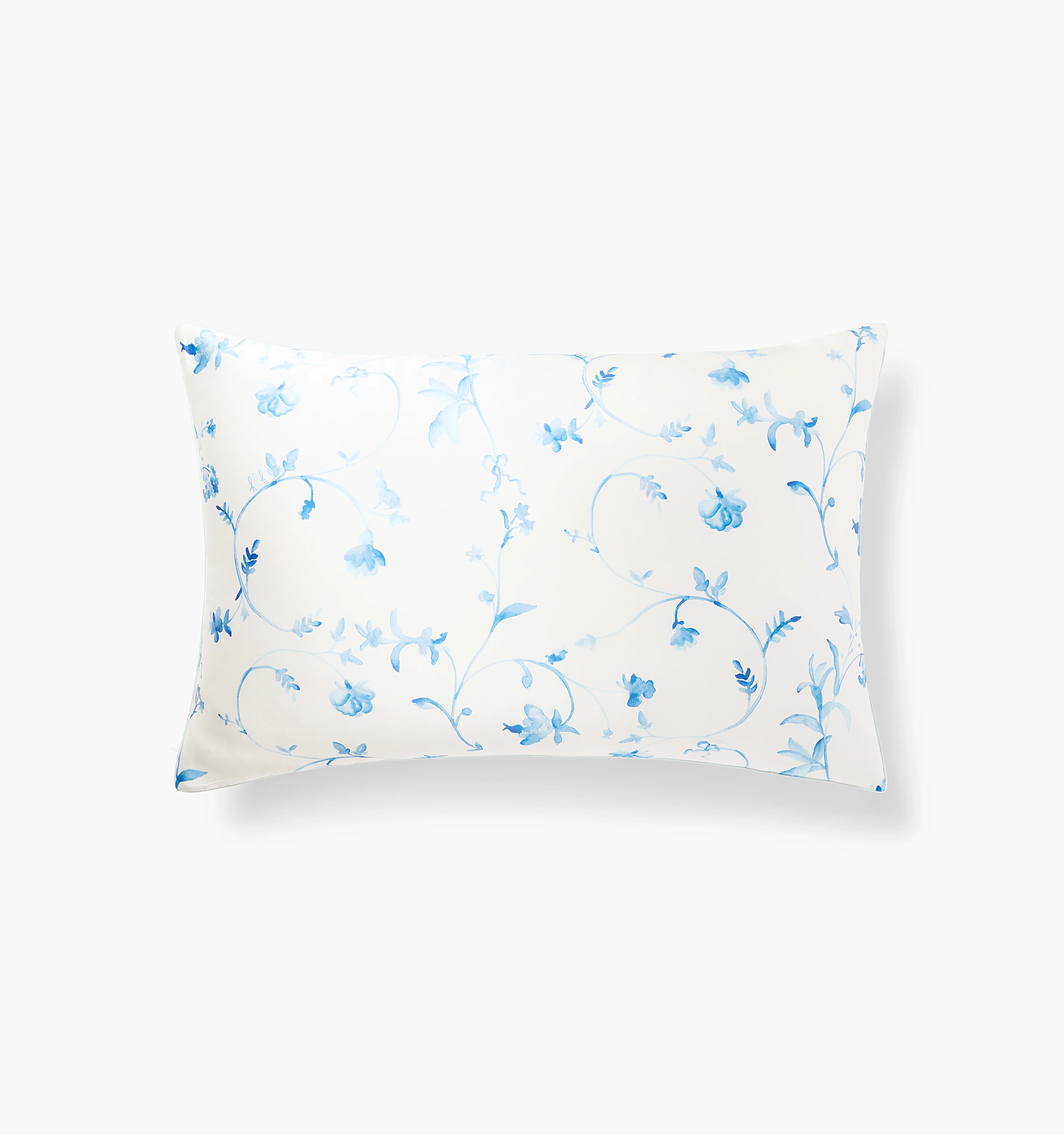 The Sisi Silk Pillowcase - Blue Botanical - Image 9