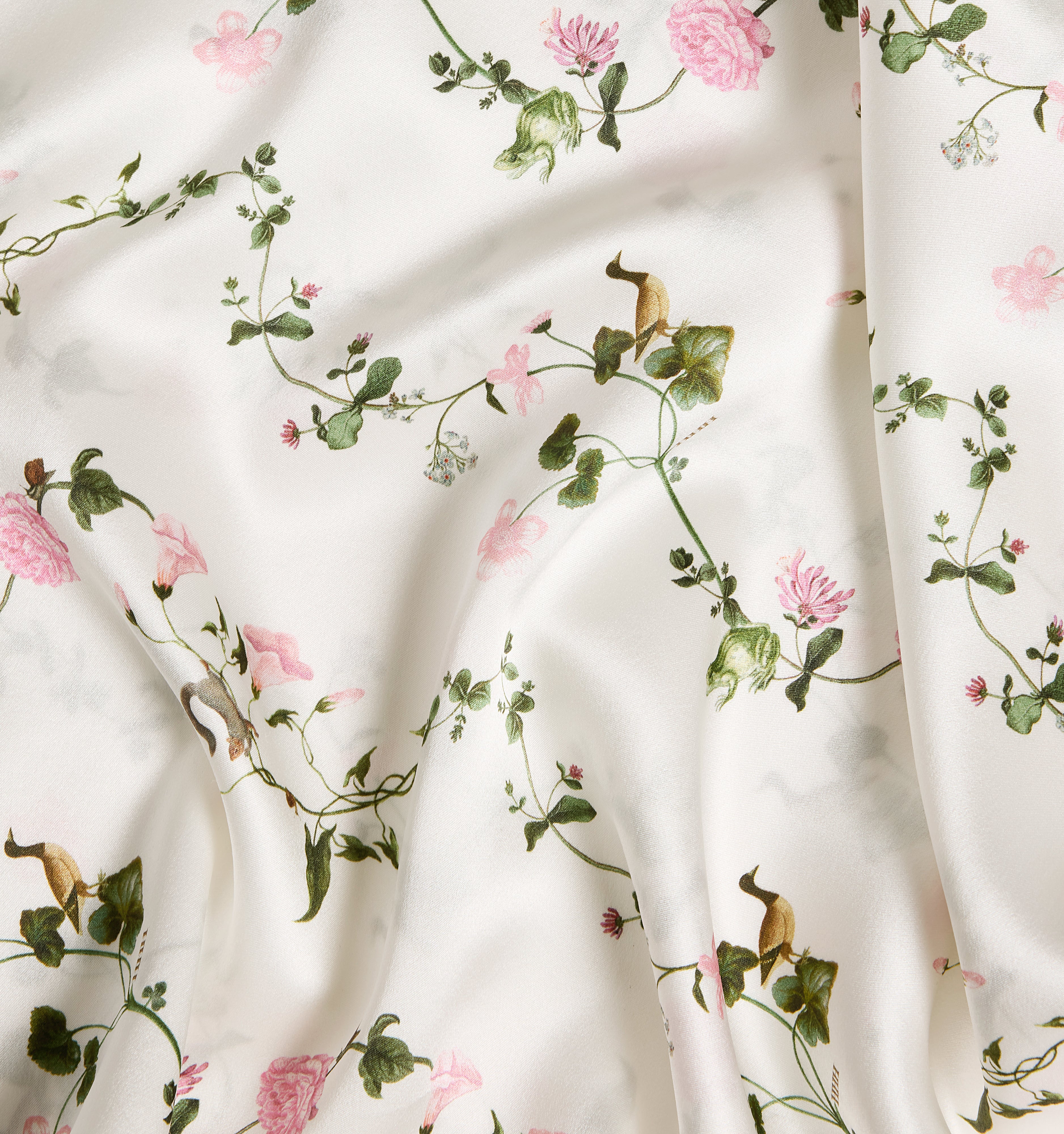 The Sisi Silk Pillowcase - Pink Pond Floral - Image 3