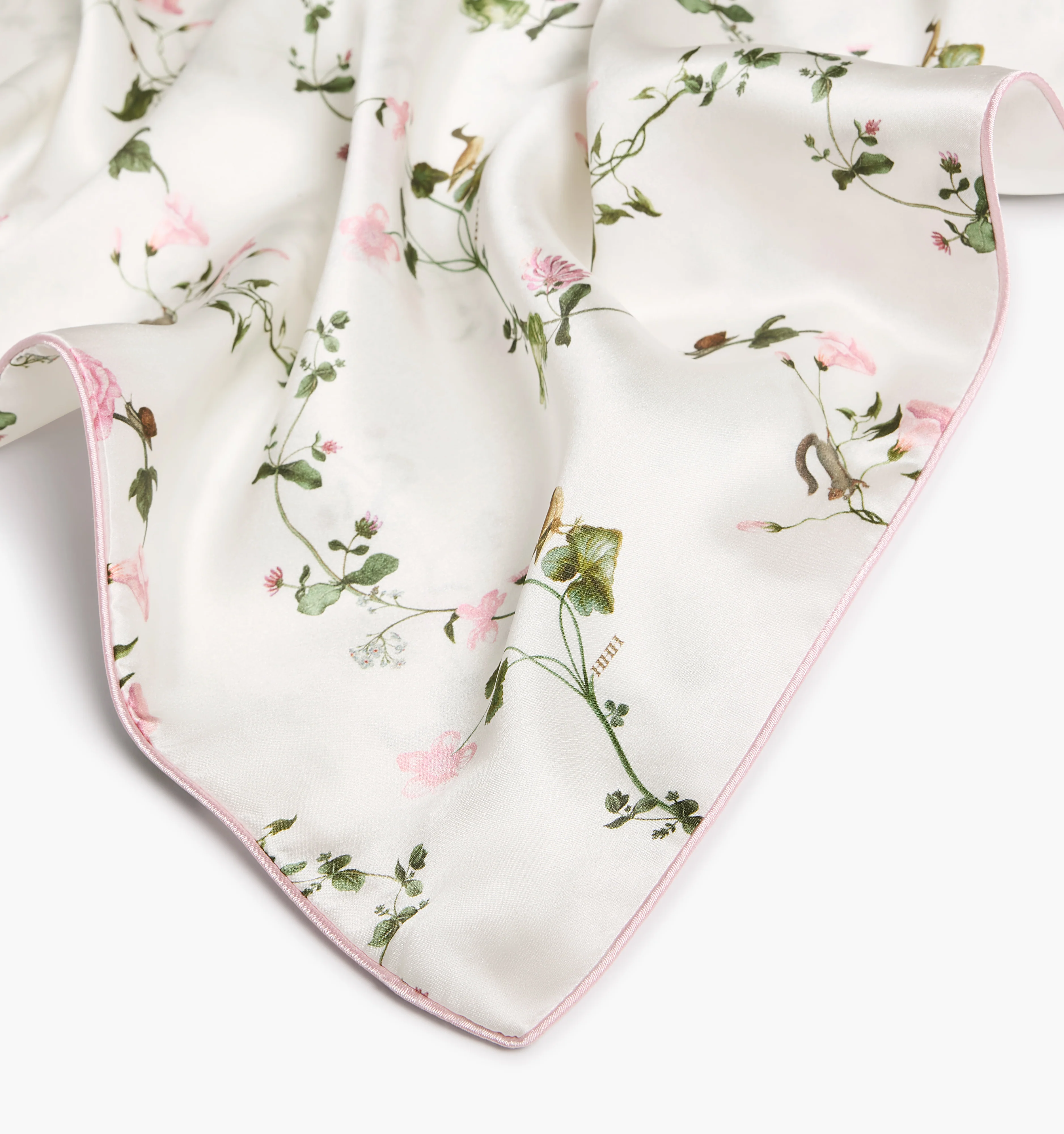 The Sisi Silk Pillowcase - Pink Pond Floral - Image 4