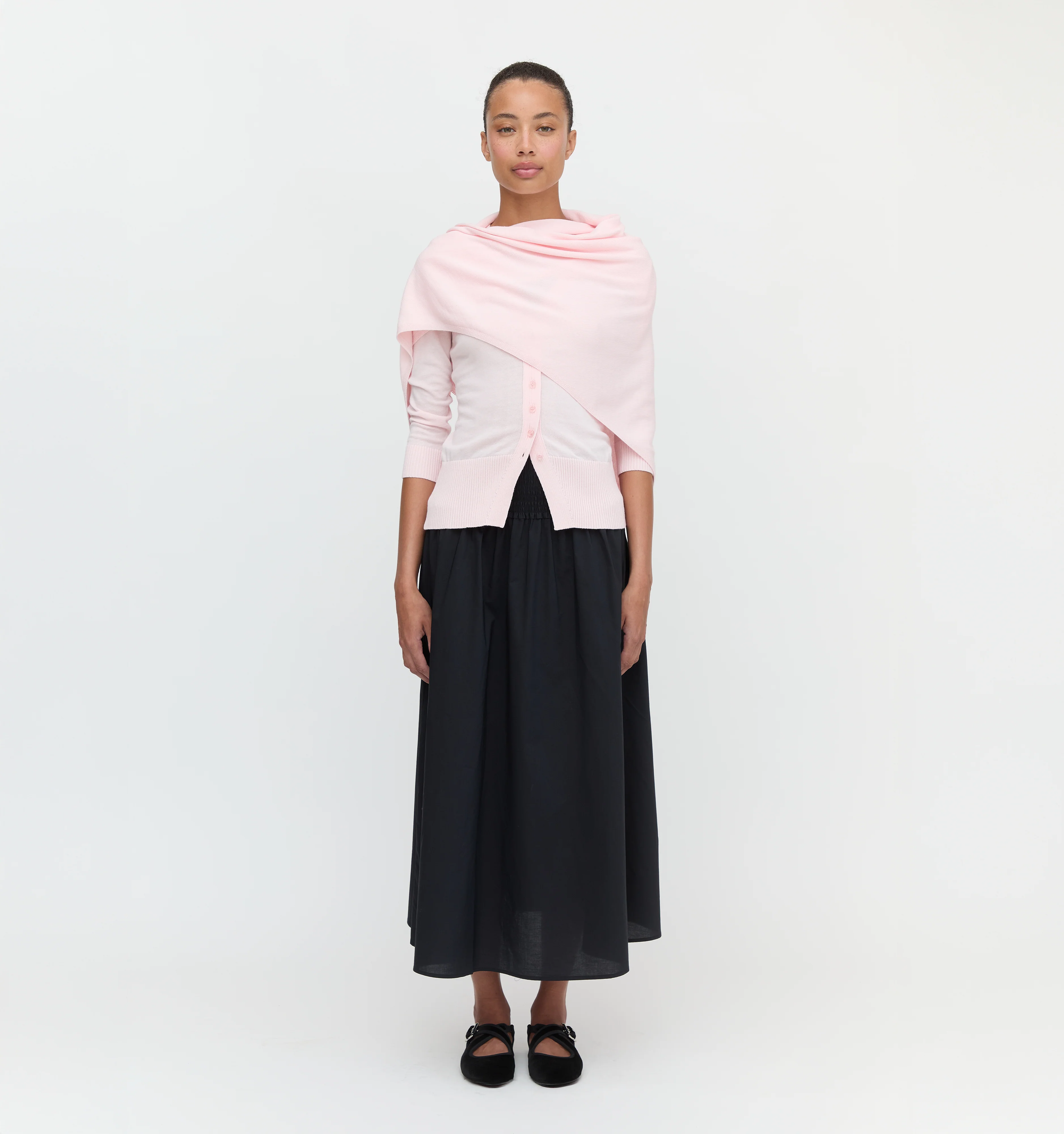 The Amal Cardigan - Soft Pink - Image 5