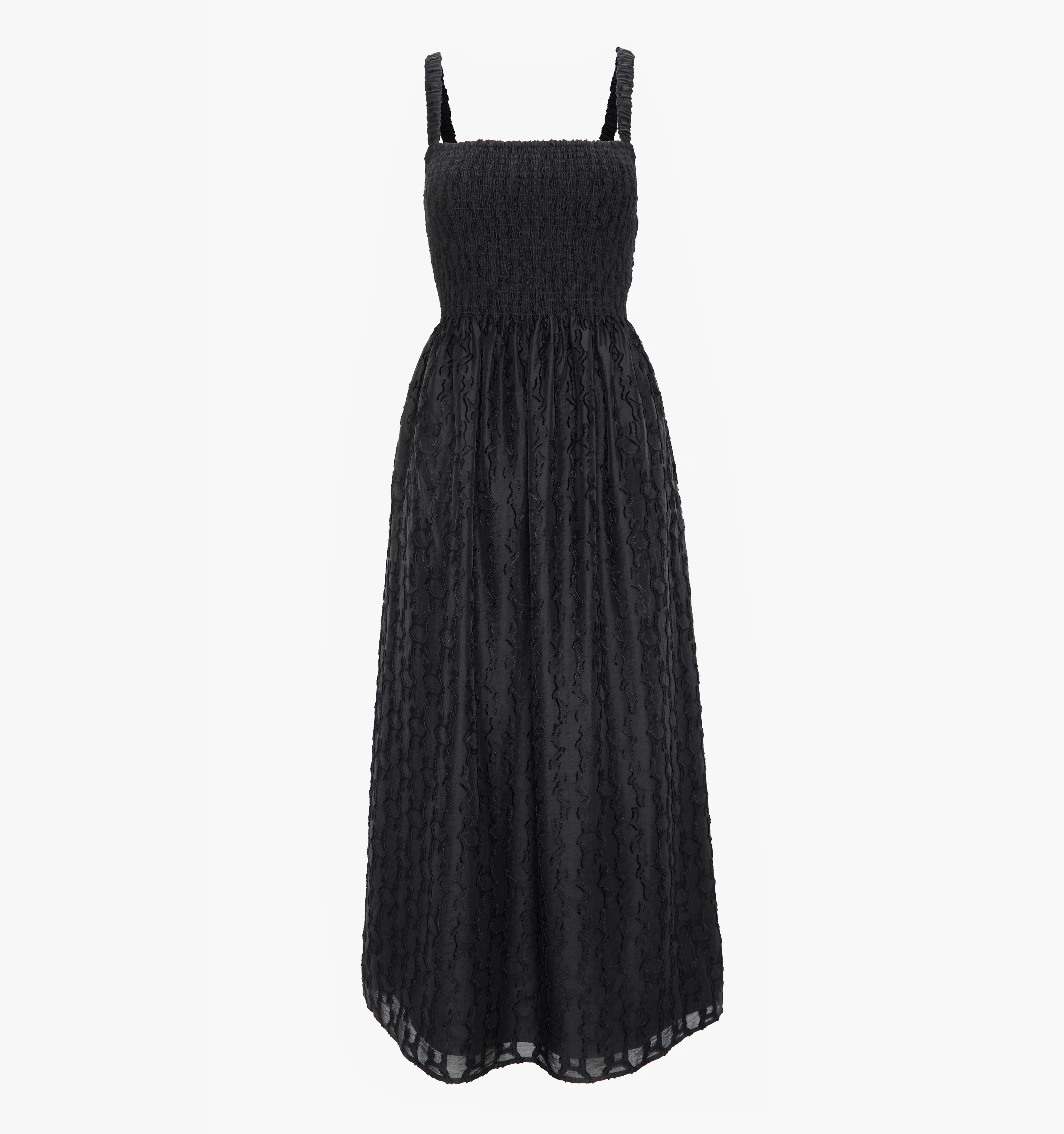 The Anita Nap Dress - Black Fil Coupé - Image 7