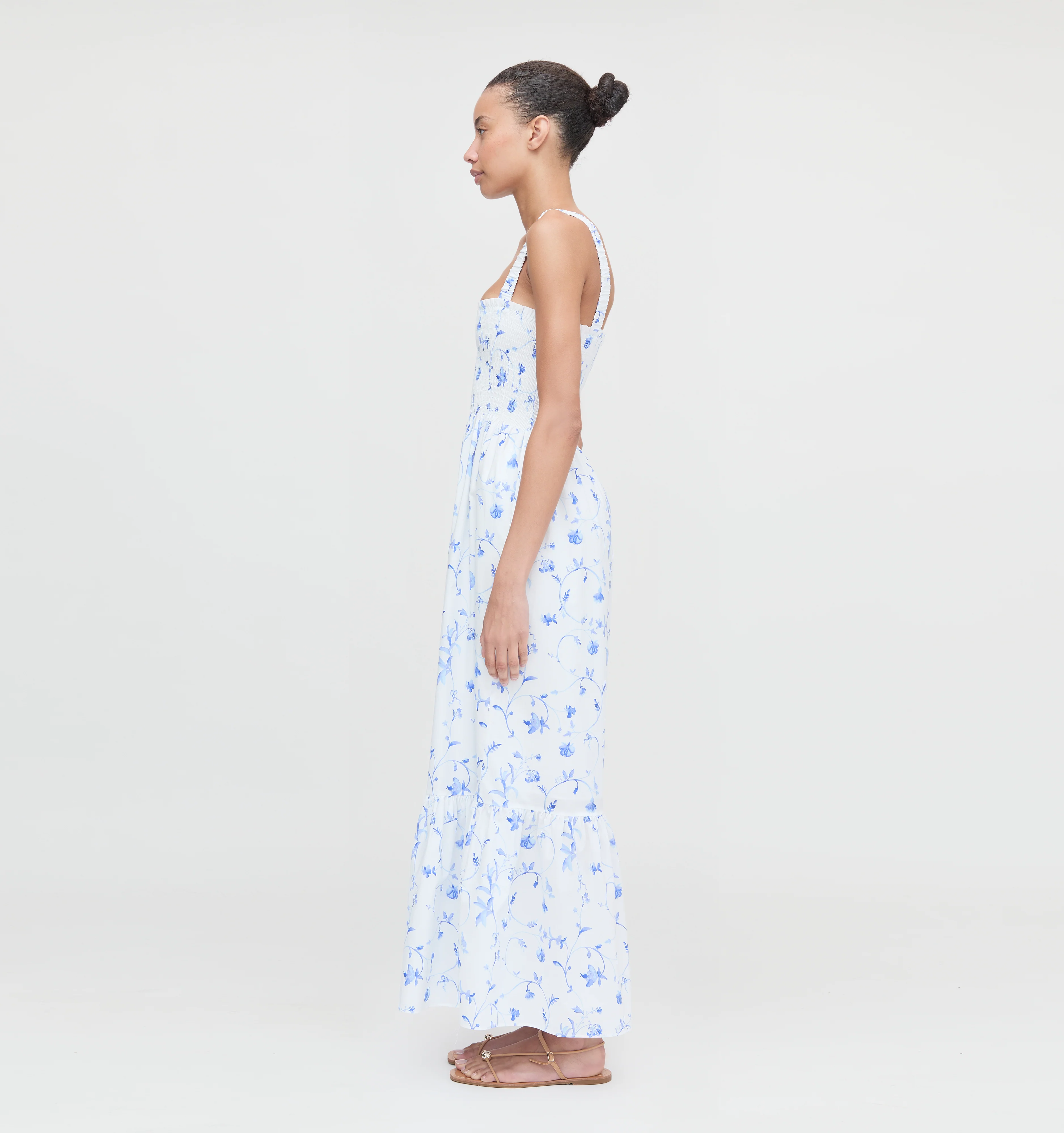 The Anjuli Nap Dress - Blue Botanical - Image 3