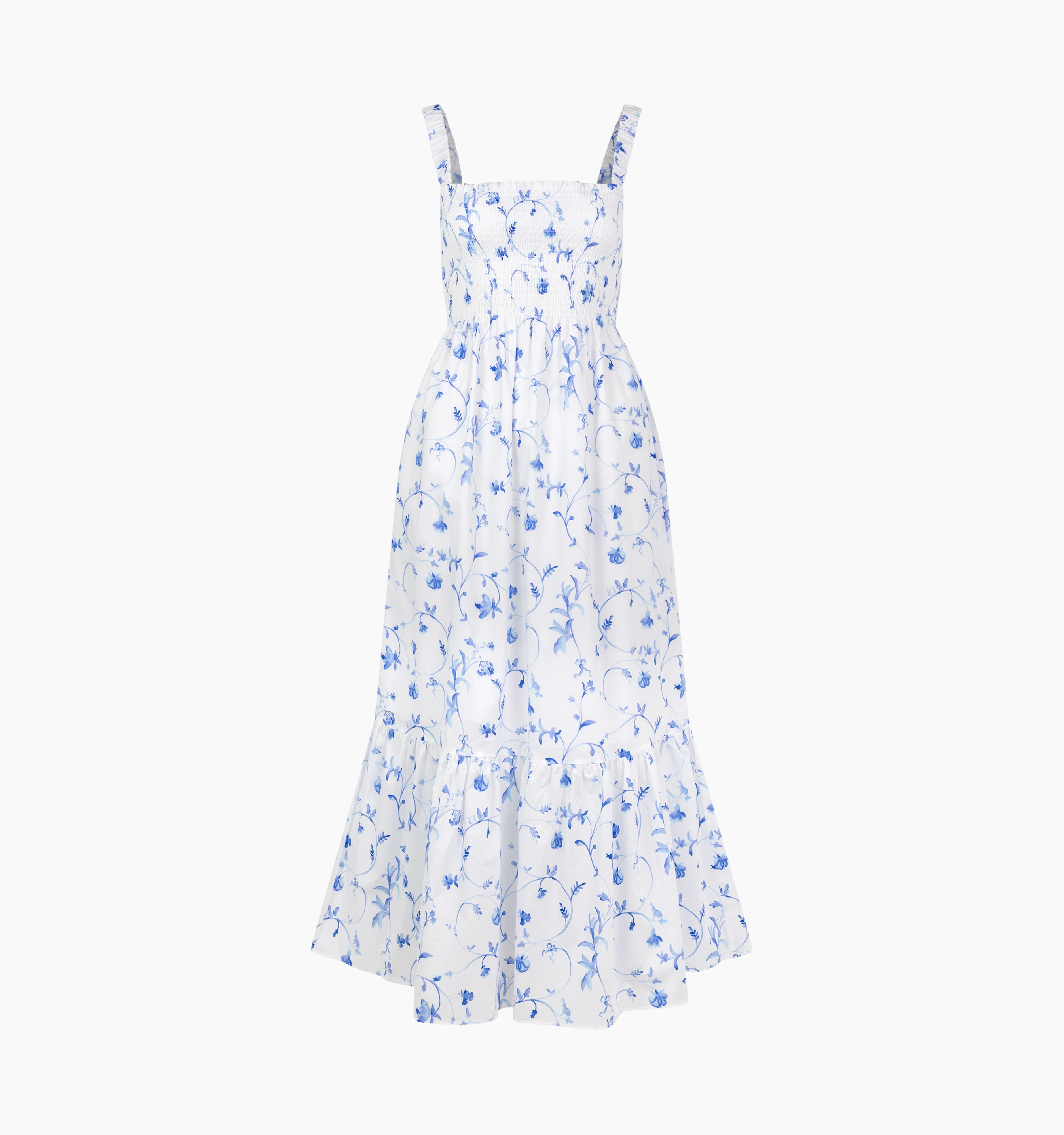 The Anjuli Nap Dress - Blue Botanical - Image 5