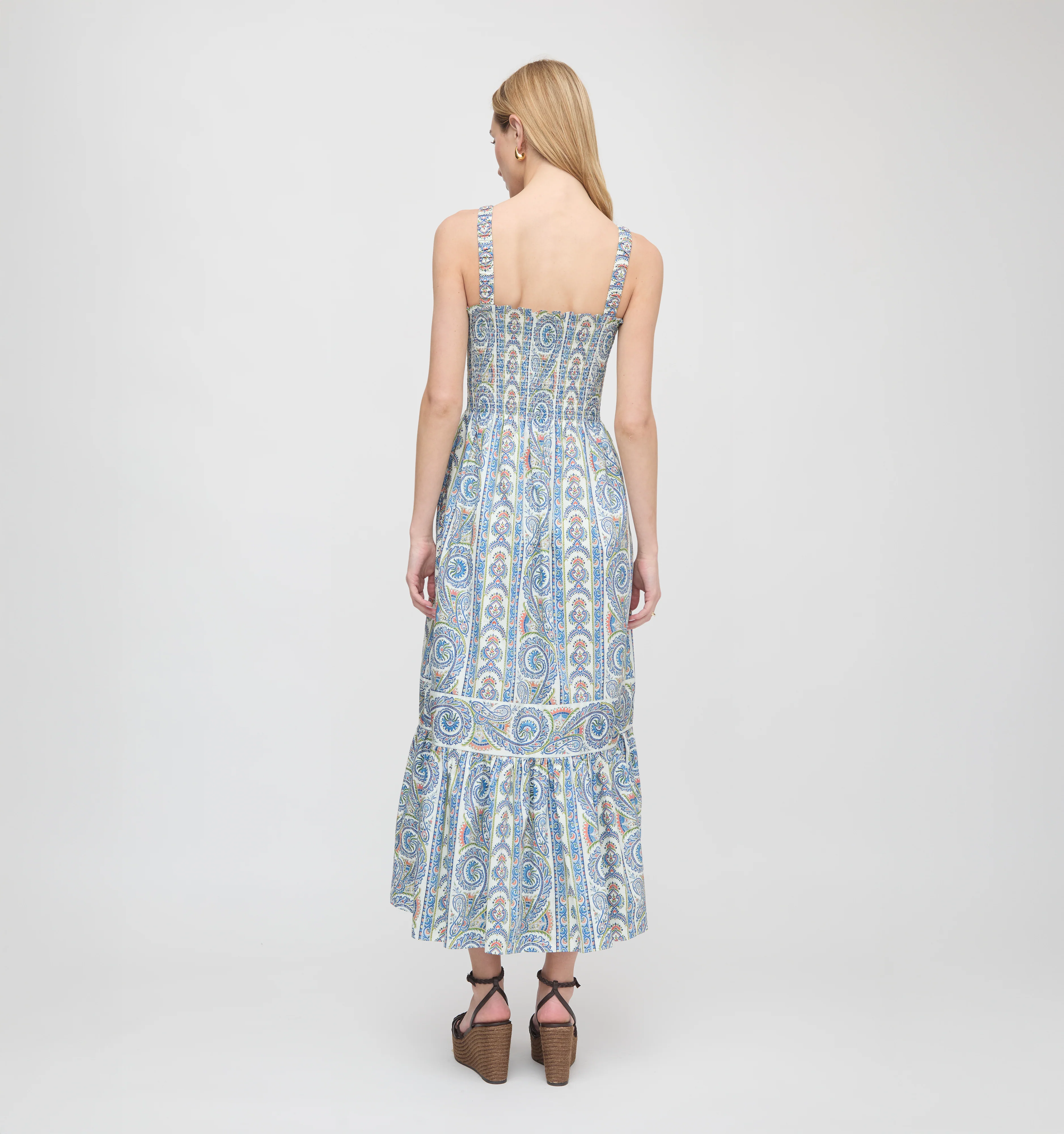 The Anjuli Nap Dress - Blue Corsica Paisley - Image 4