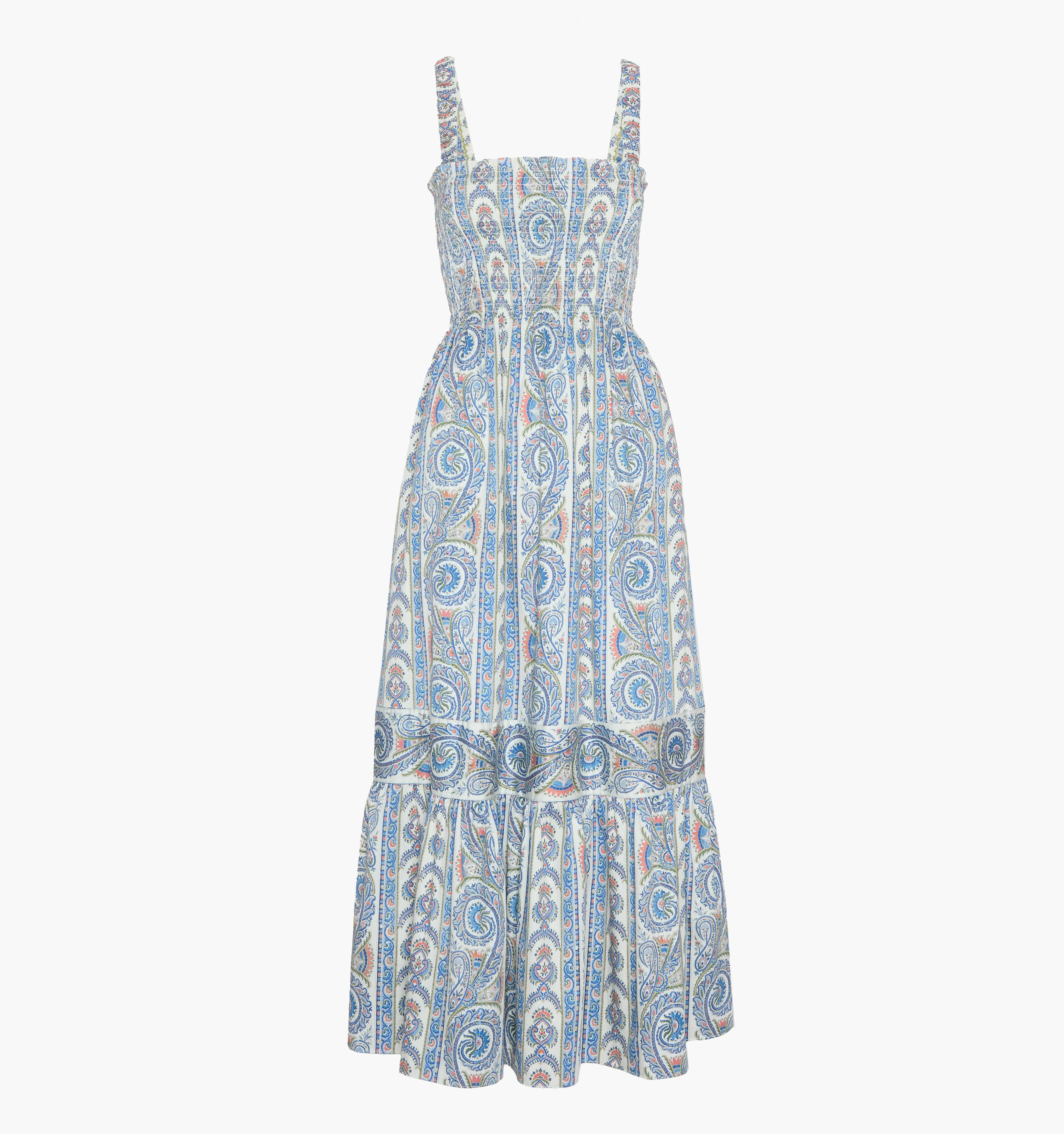 The Anjuli Nap Dress - Blue Corsica Paisley - Image 5