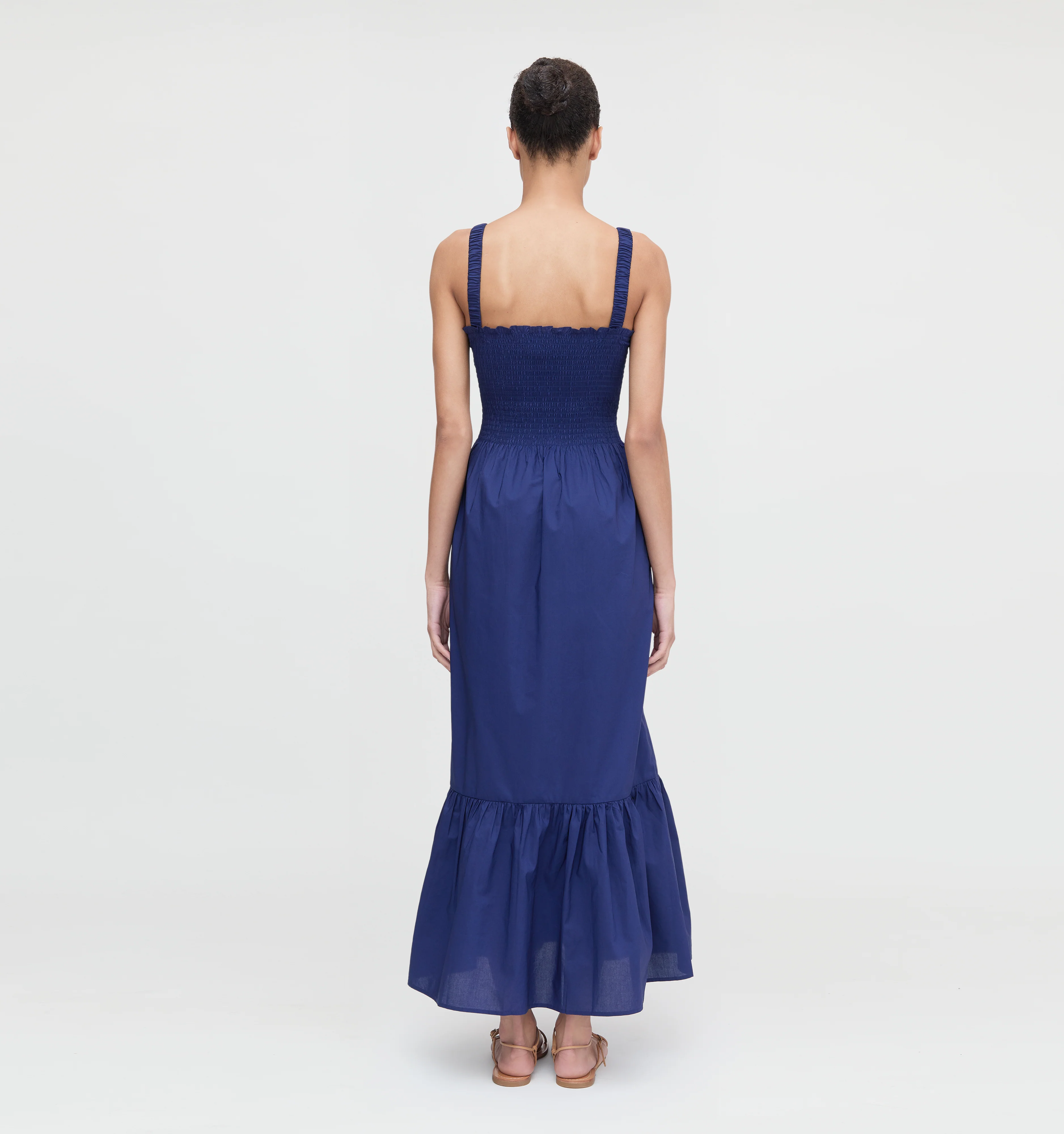 The Anjuli Nap Dress - Navy Cotton - Image 3