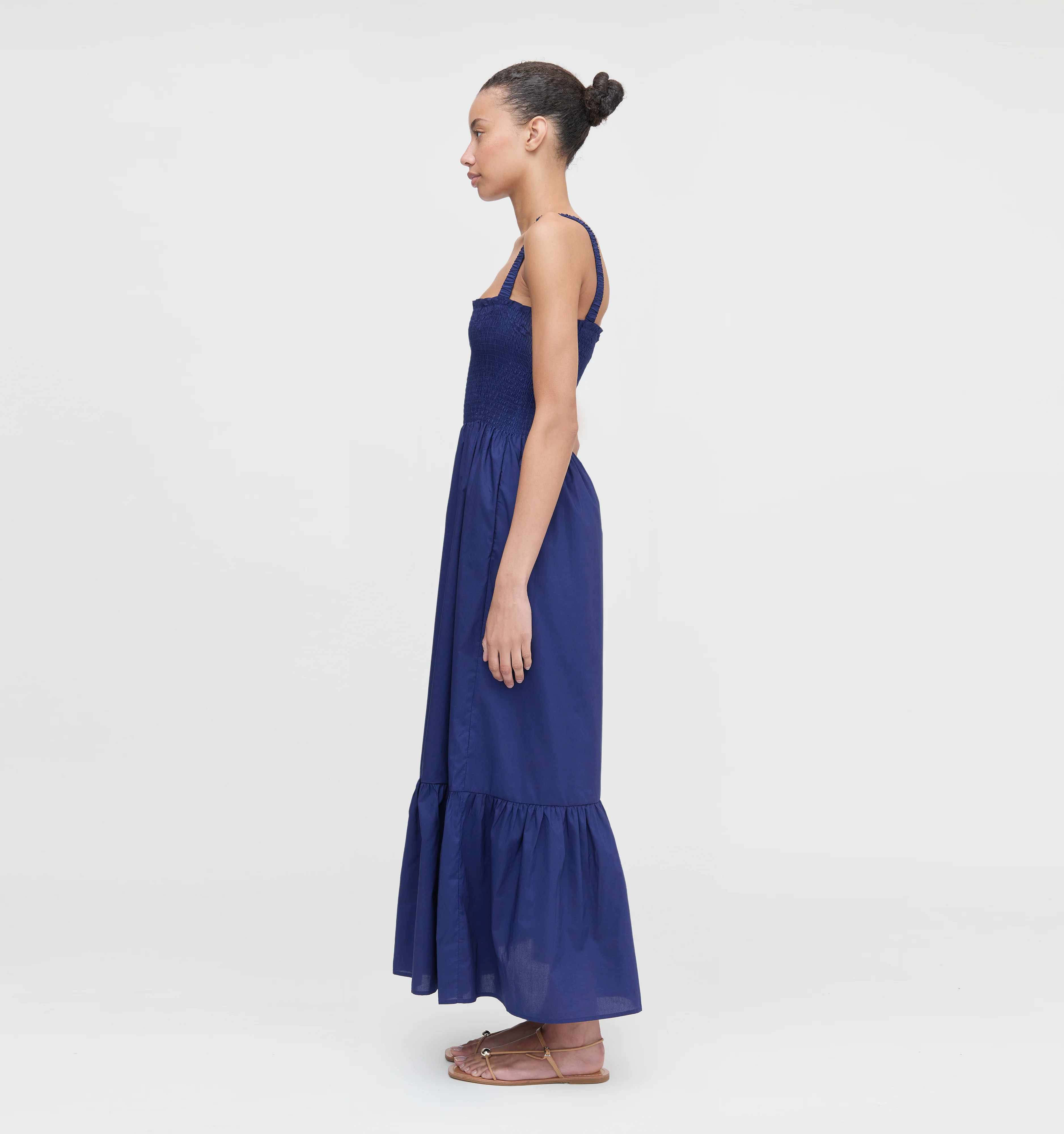 The Anjuli Nap Dress - Navy Cotton - Image 4