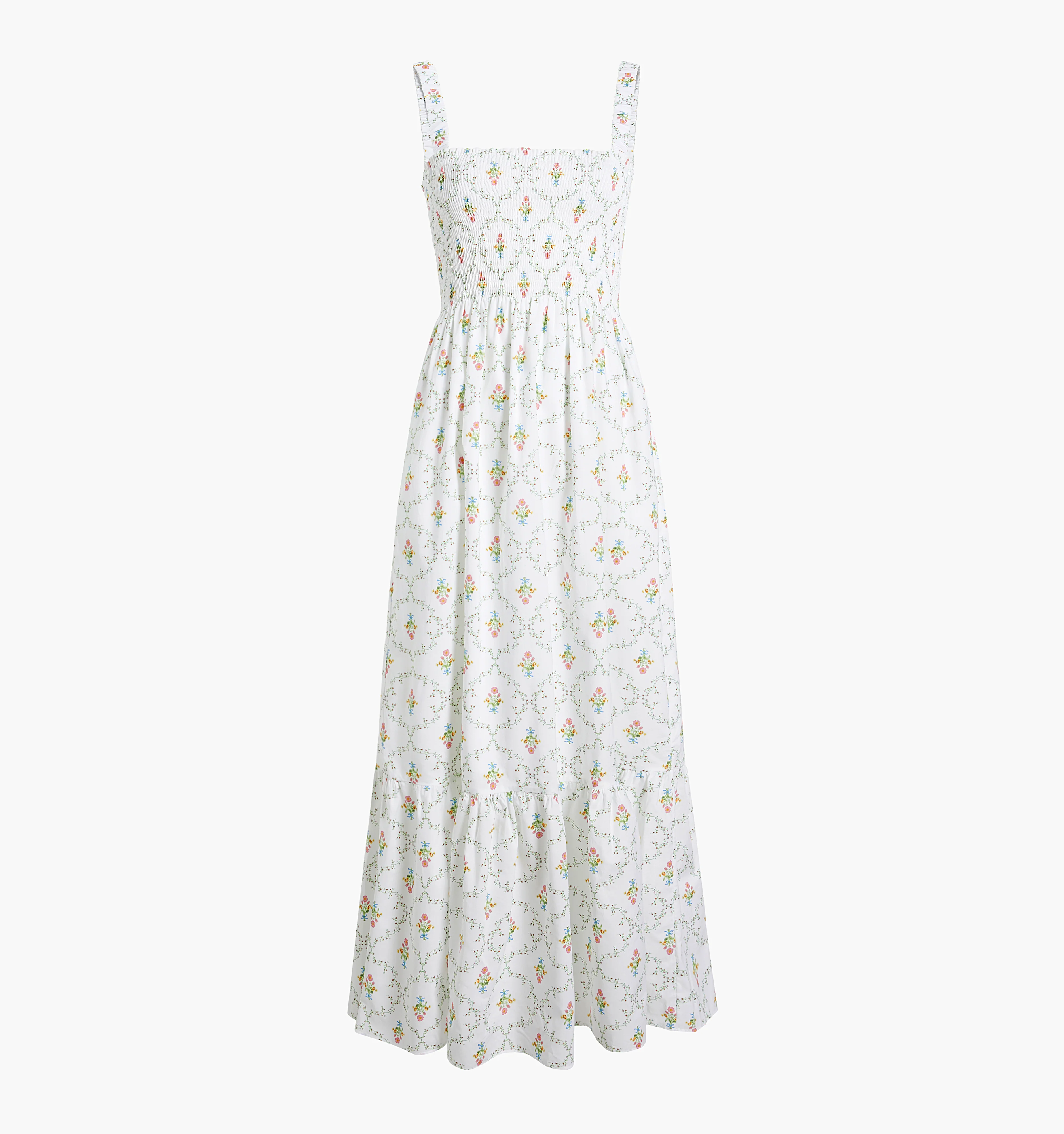 The Anjuli Nap Dress - Pastel Trellis Cotton - Image 5