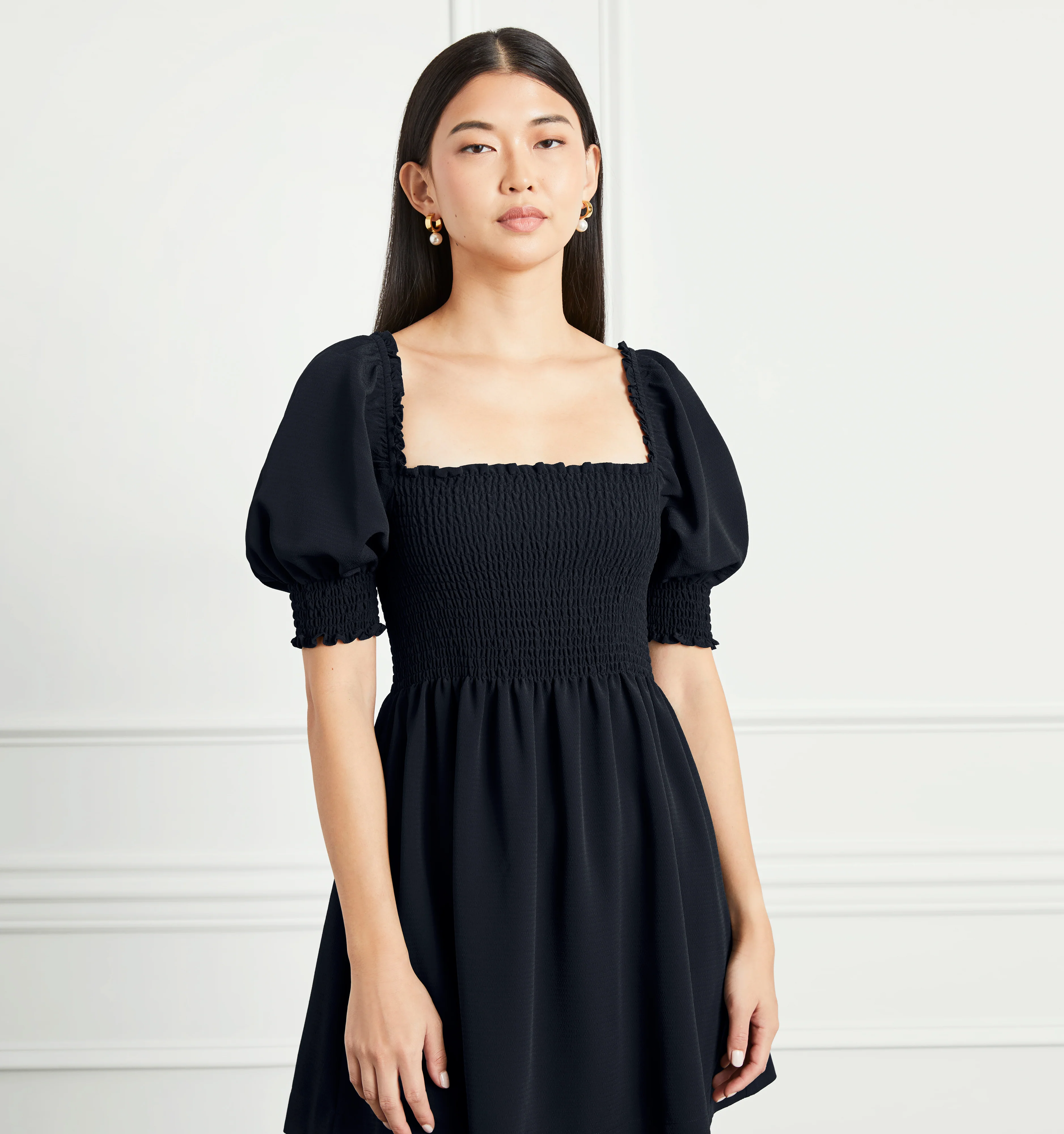 The Athena Nap Dress - Black Crepe - Image 3