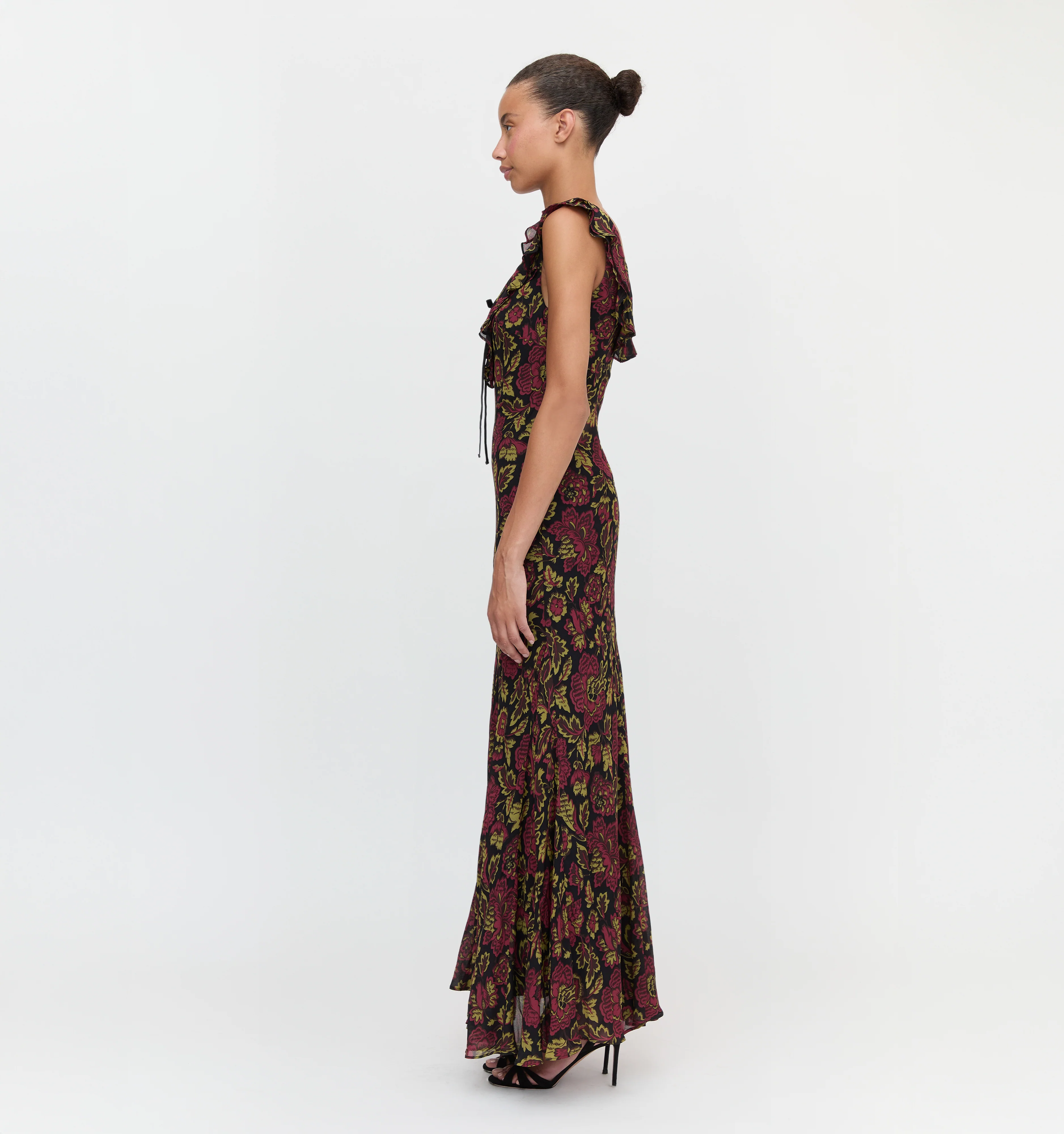 The Augustina Dress - Black Palampore Floral - Image 4