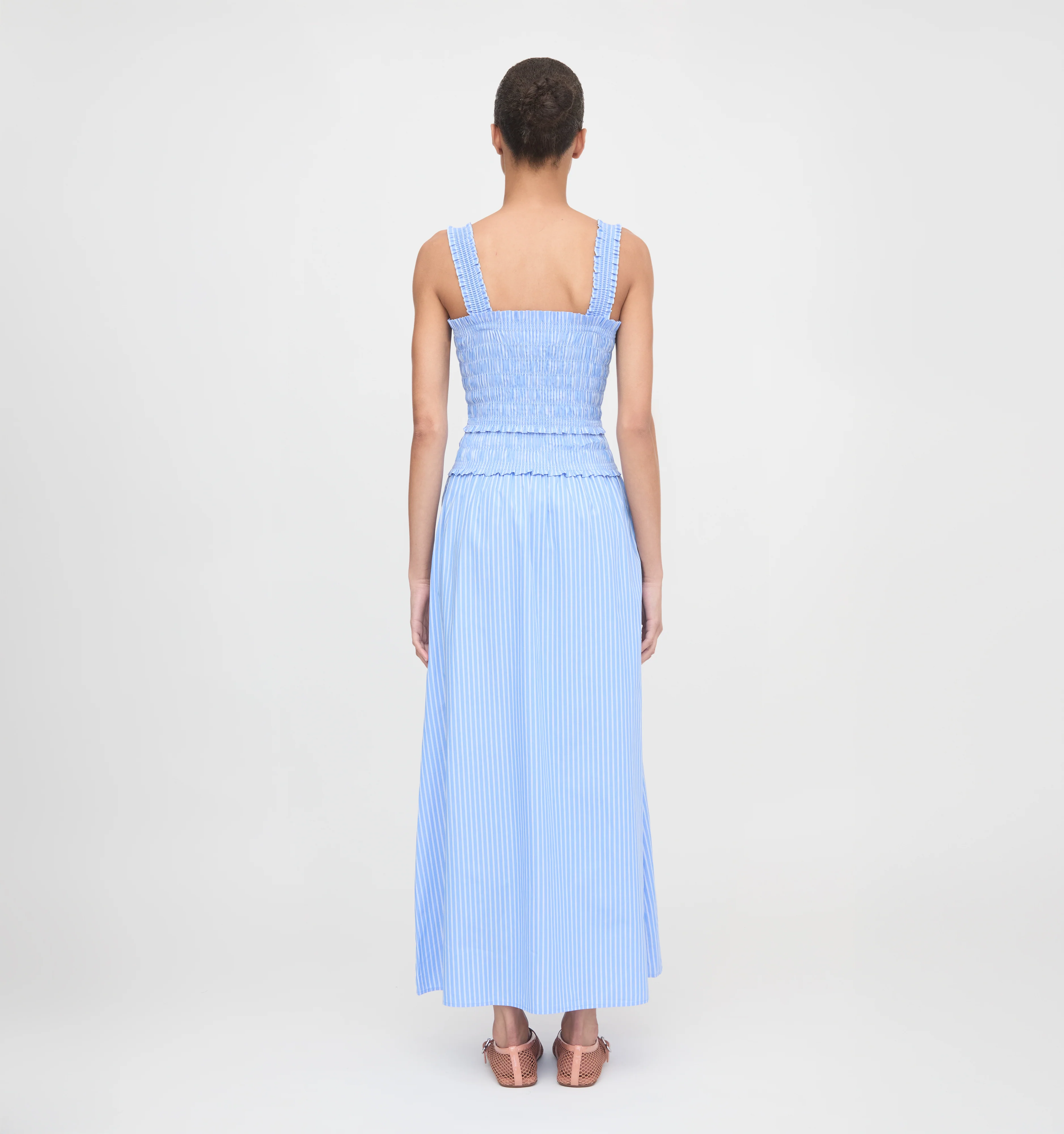 The Azalea Maxi Nap Dress - Blue Stripe - Image 3