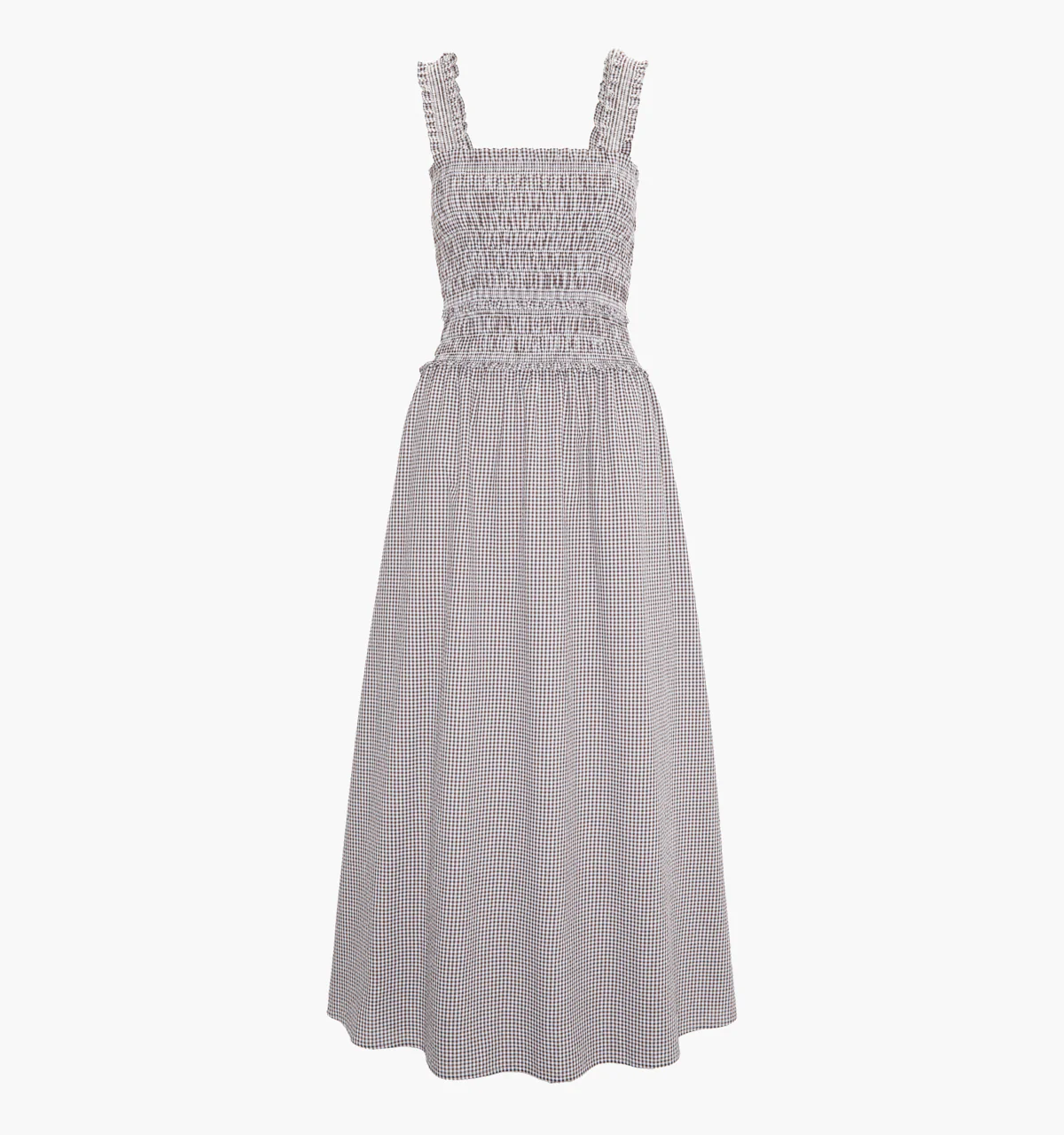 The Azalea Maxi Nap Dress - Chocolate Gingham - Image 7
