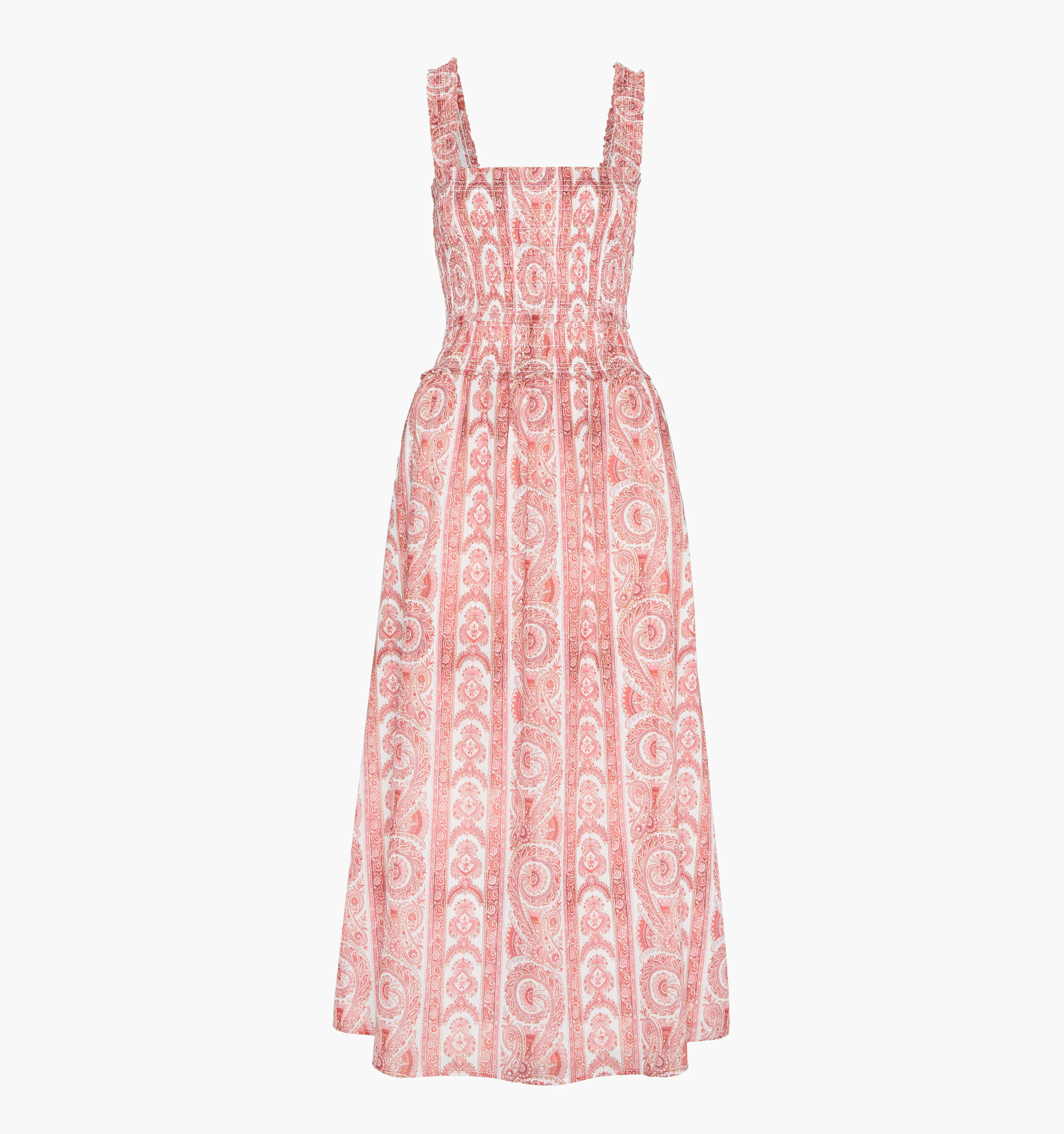 The Azalea Maxi Nap Dress - Coral Corsica Paisley - Image 5