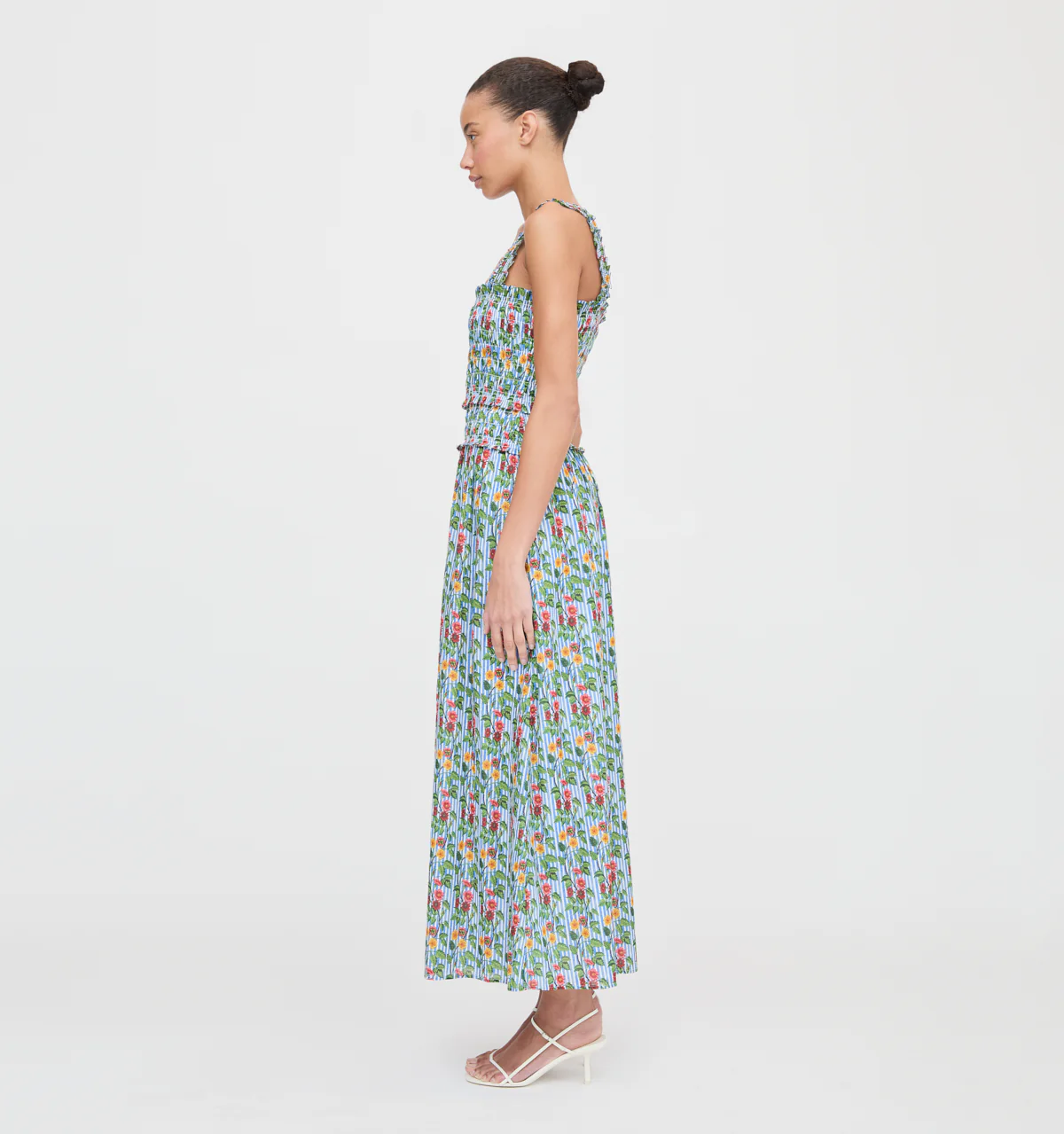 The Azalea Maxi Nap Dress - Geranium Stripe - Image 3