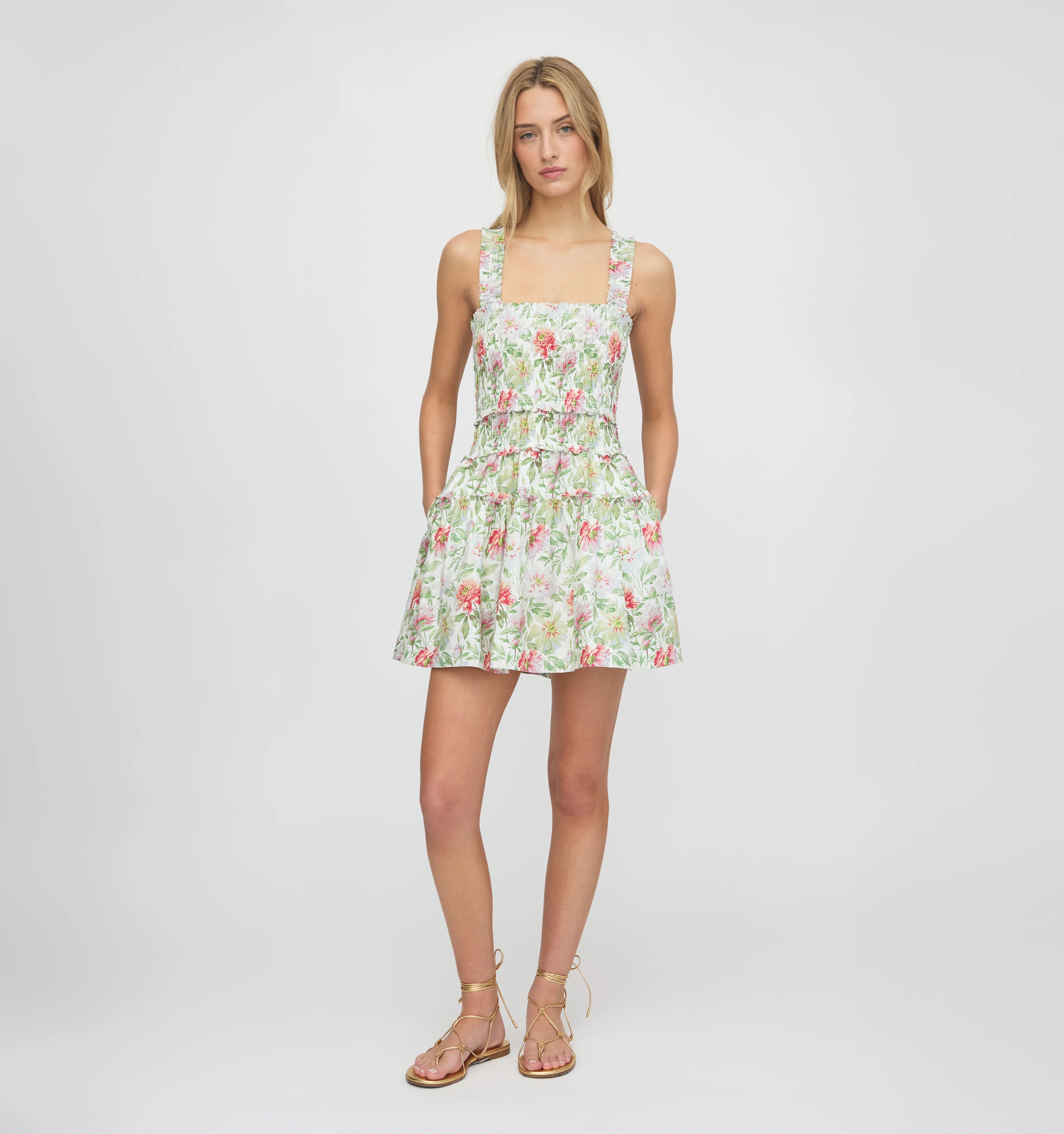The Azalea Mini Nap Dress - Peony Chintz - Image 4