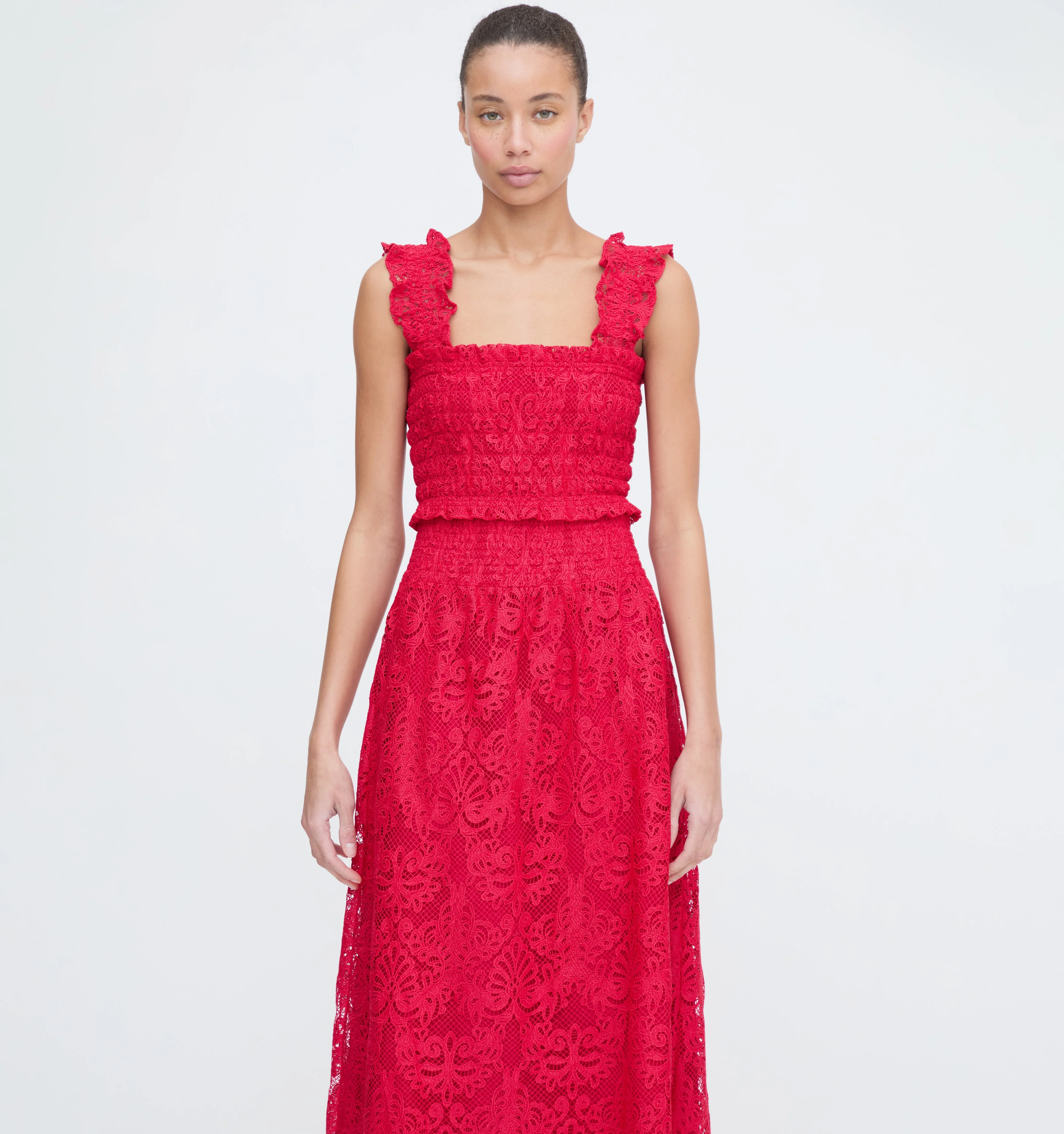 The Azalea Nap Top - Cerise Lace - Image 5