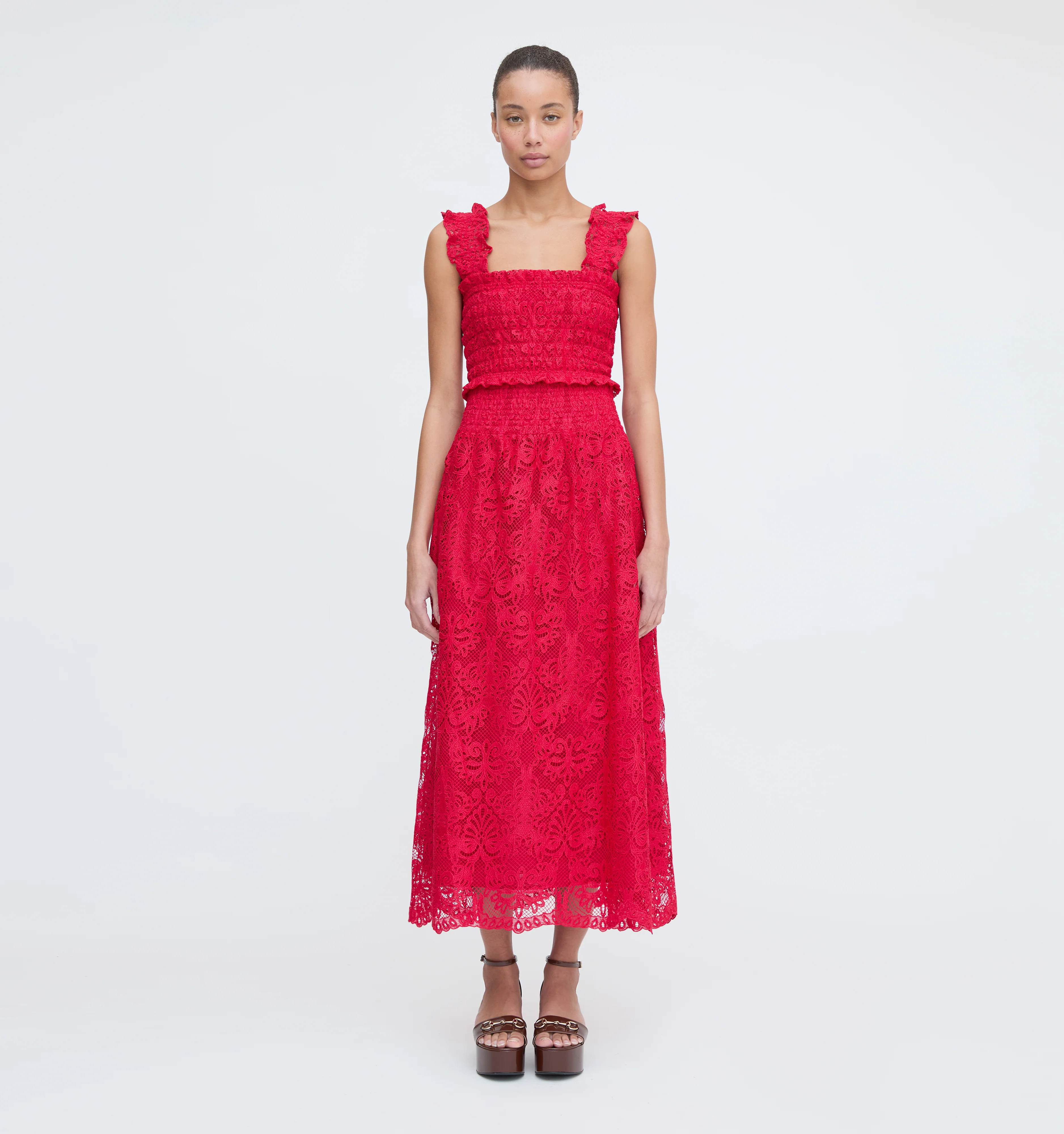 The Azalea Nap Top - Cerise Lace - Image 6