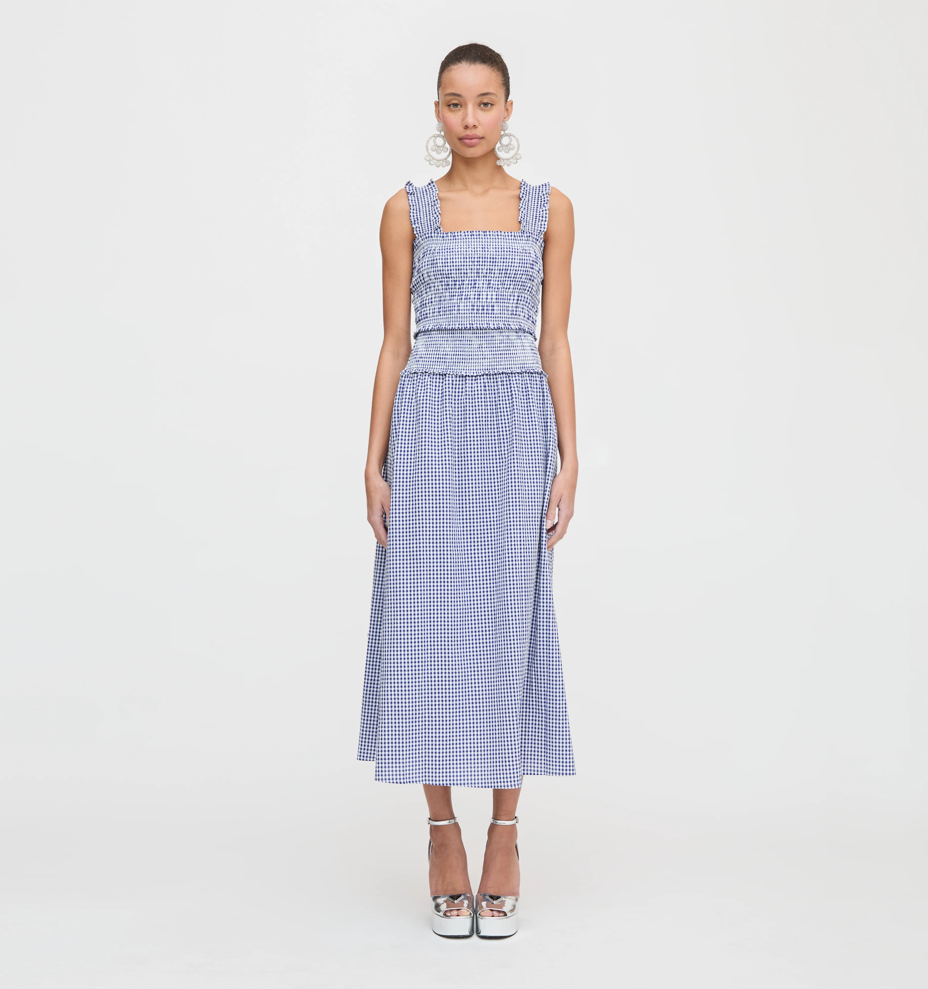 The Azalea Nap Top - Navy Gingham - Image 3