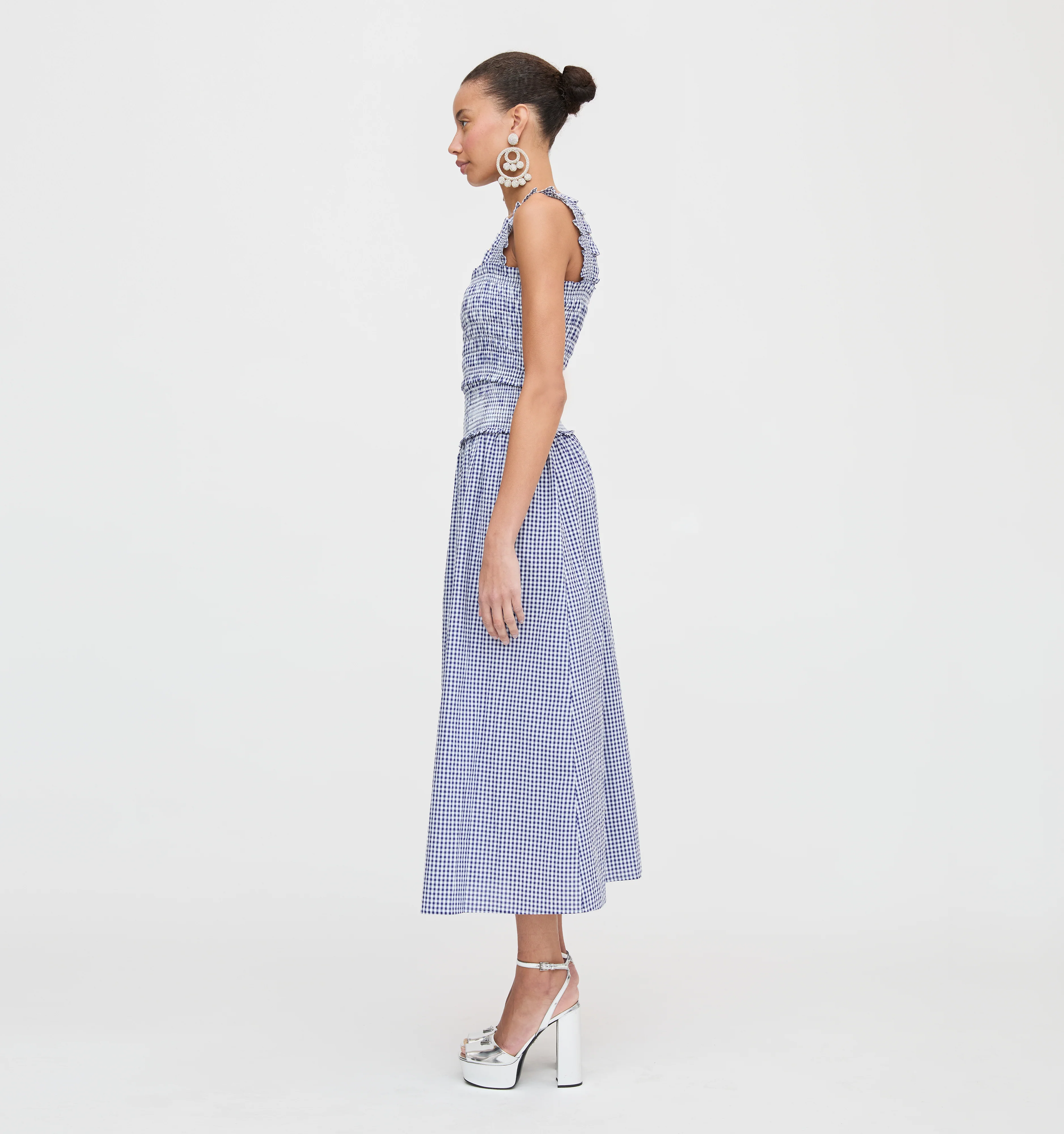 The Azalea Nap Top - Navy Gingham - Image 4
