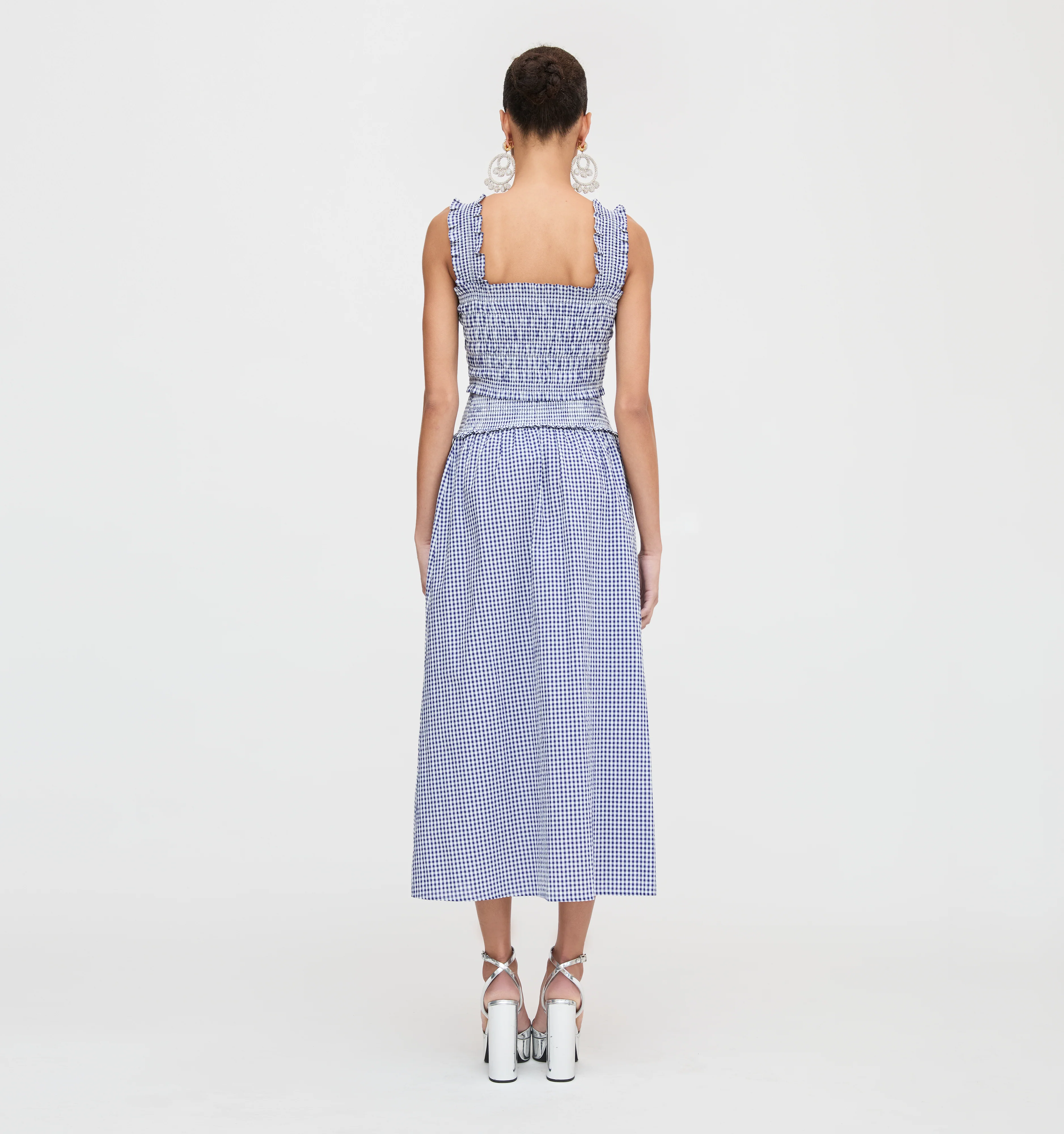 The Azalea Nap Top - Navy Gingham - Image 5