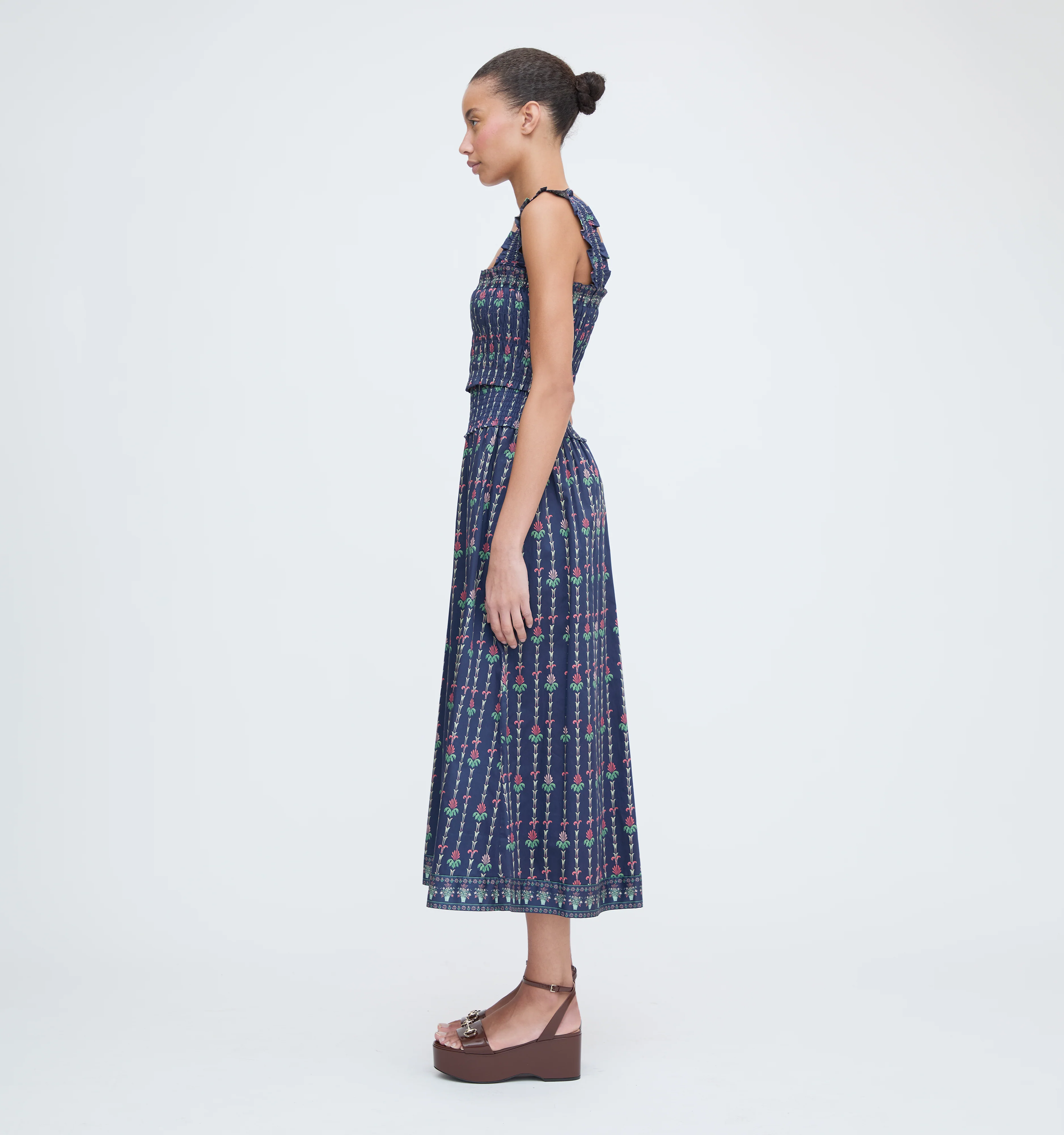 The Azalea Nap Top - Navy Trailing Fern - Image 4