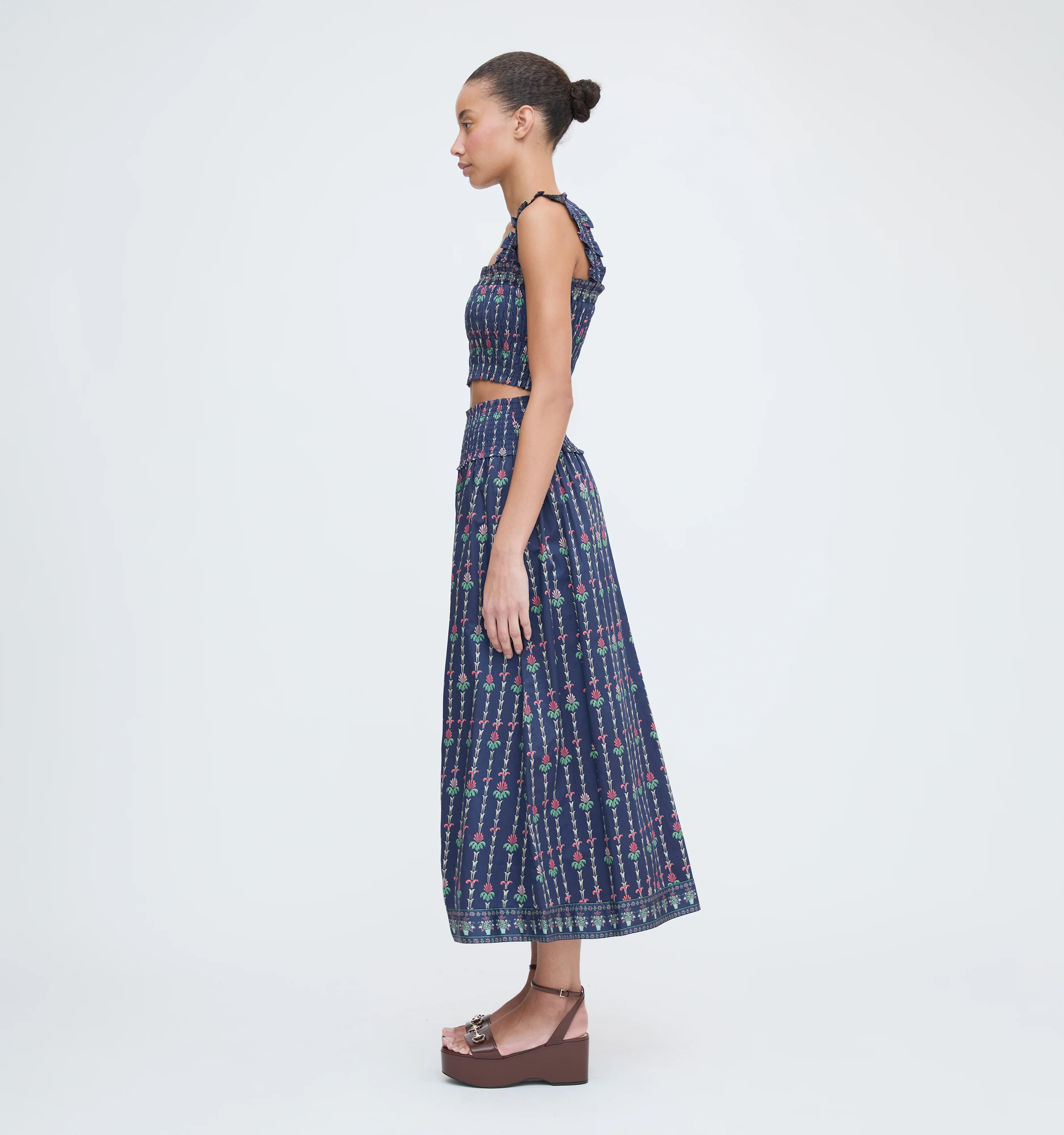 The Azalea Nap Top - Navy Trailing Fern - Image 6