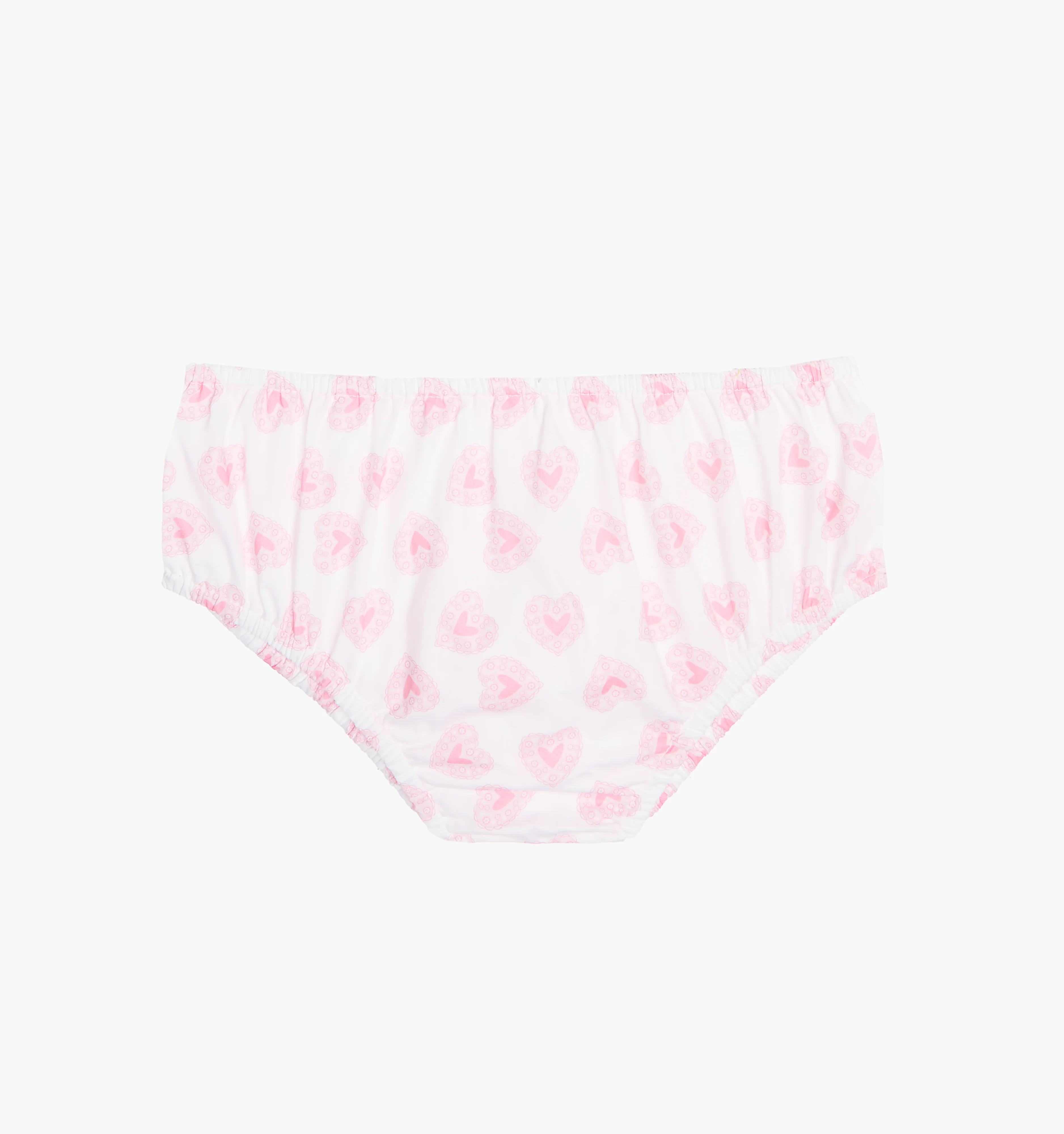 The Baby Ellie Nap Dress - Pink Doily Heart - Image 3
