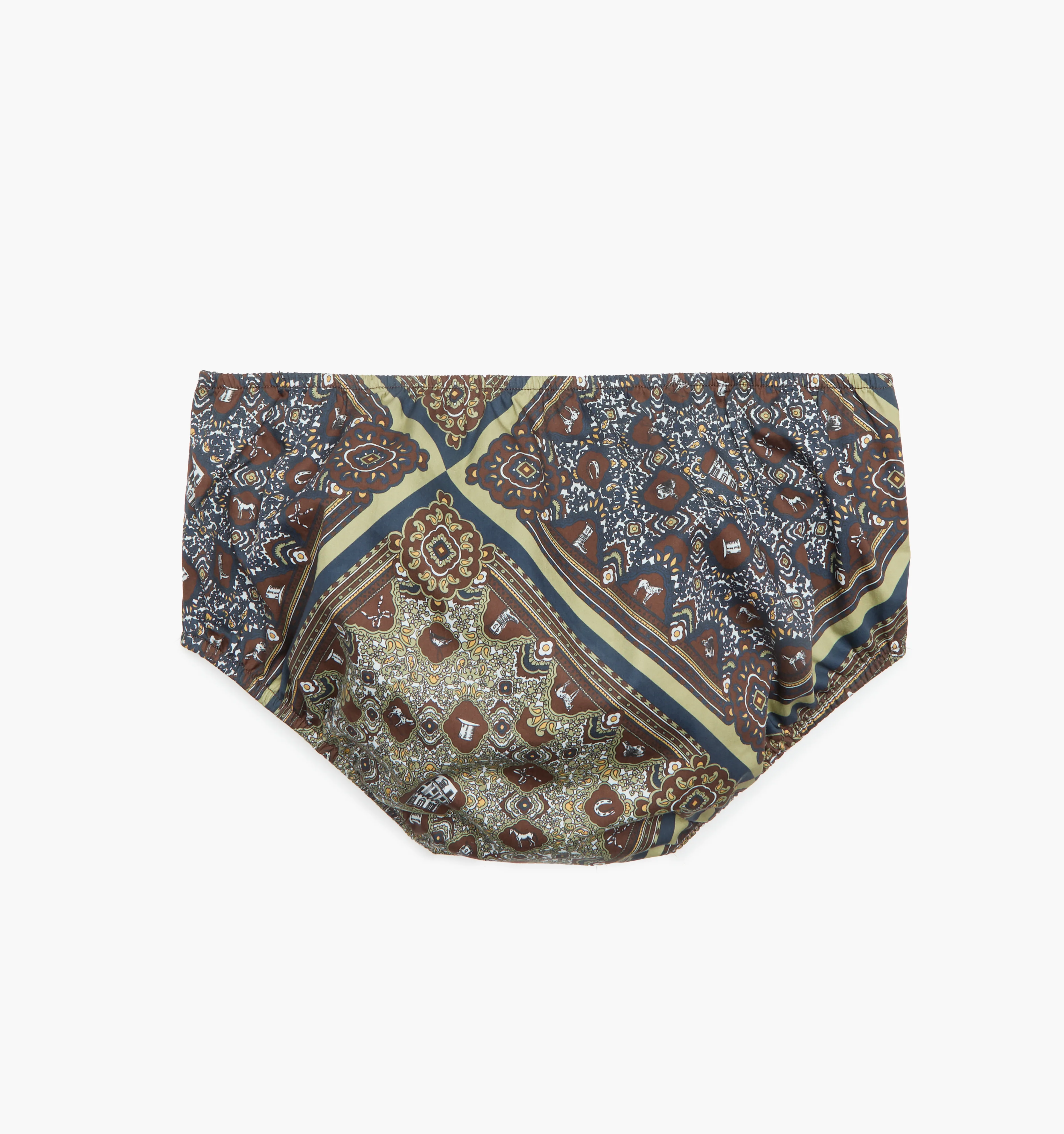 The Baby Ellie Nap Dress - Olive Equestrian Scarf - Image 5