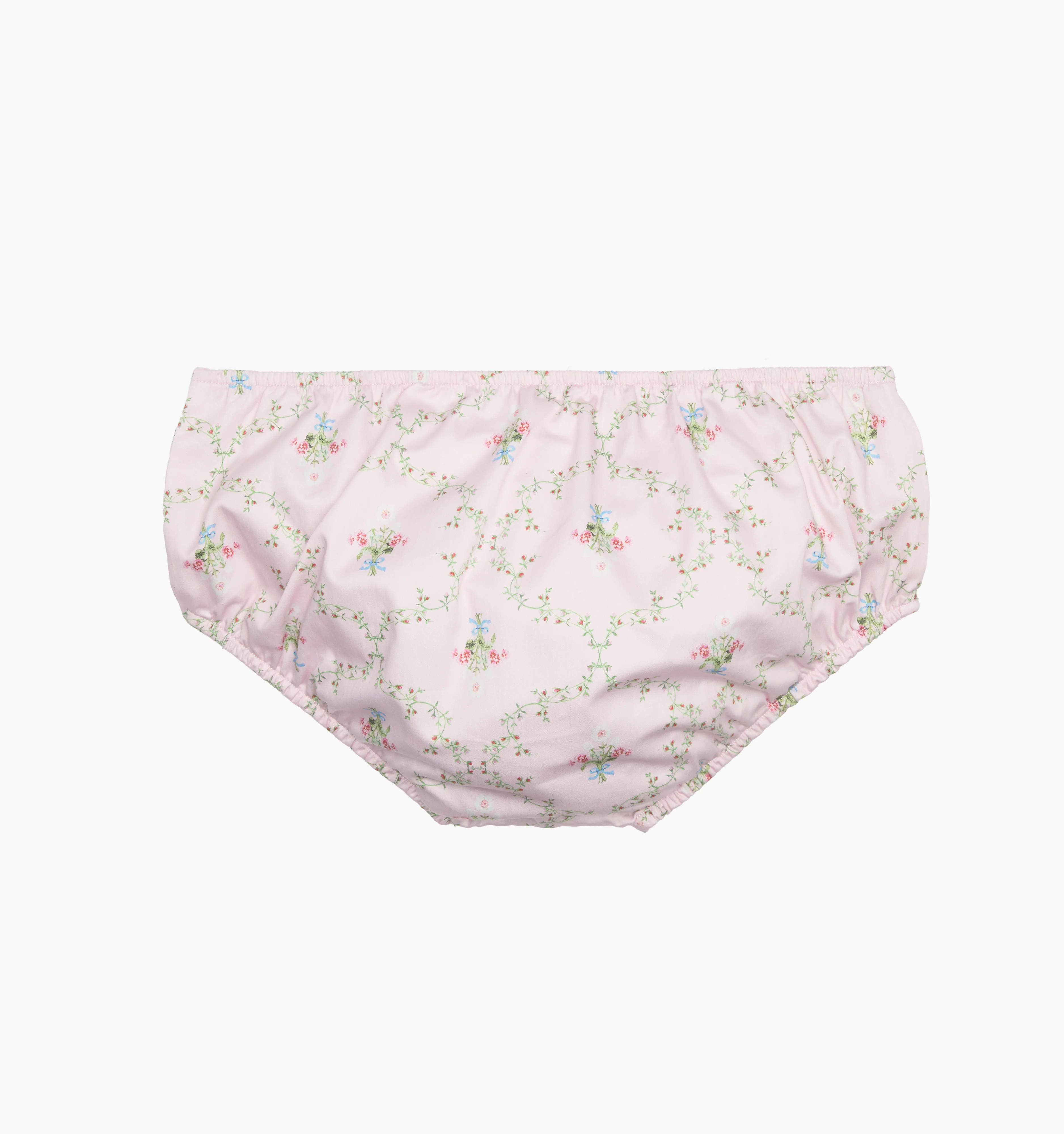 The Baby Ellie Nap Dress - Light Pink Trellis - Image 3