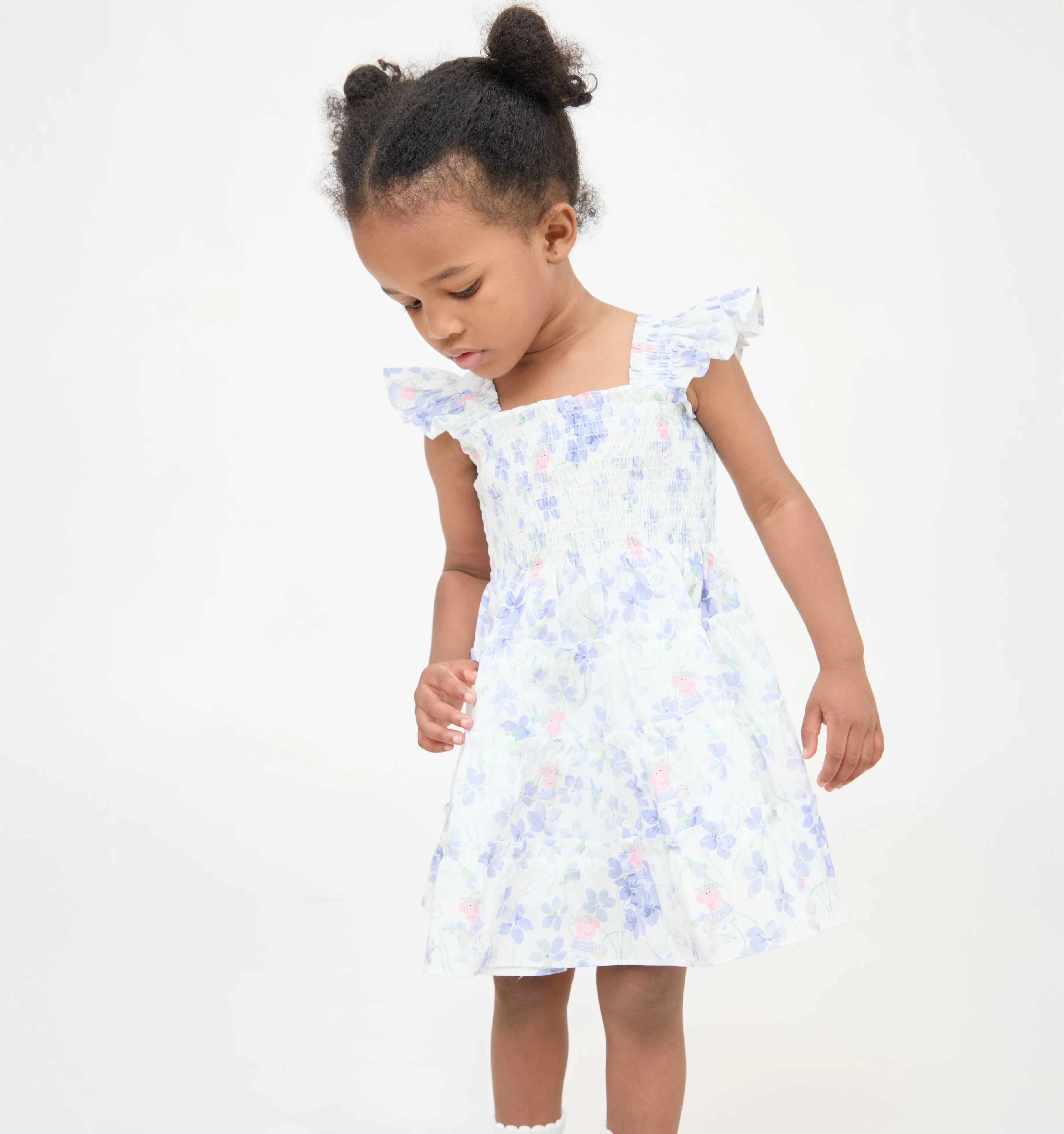 The Peppa Pig Baby Ellie Nap Dress -  Lilac Floral - Image 2