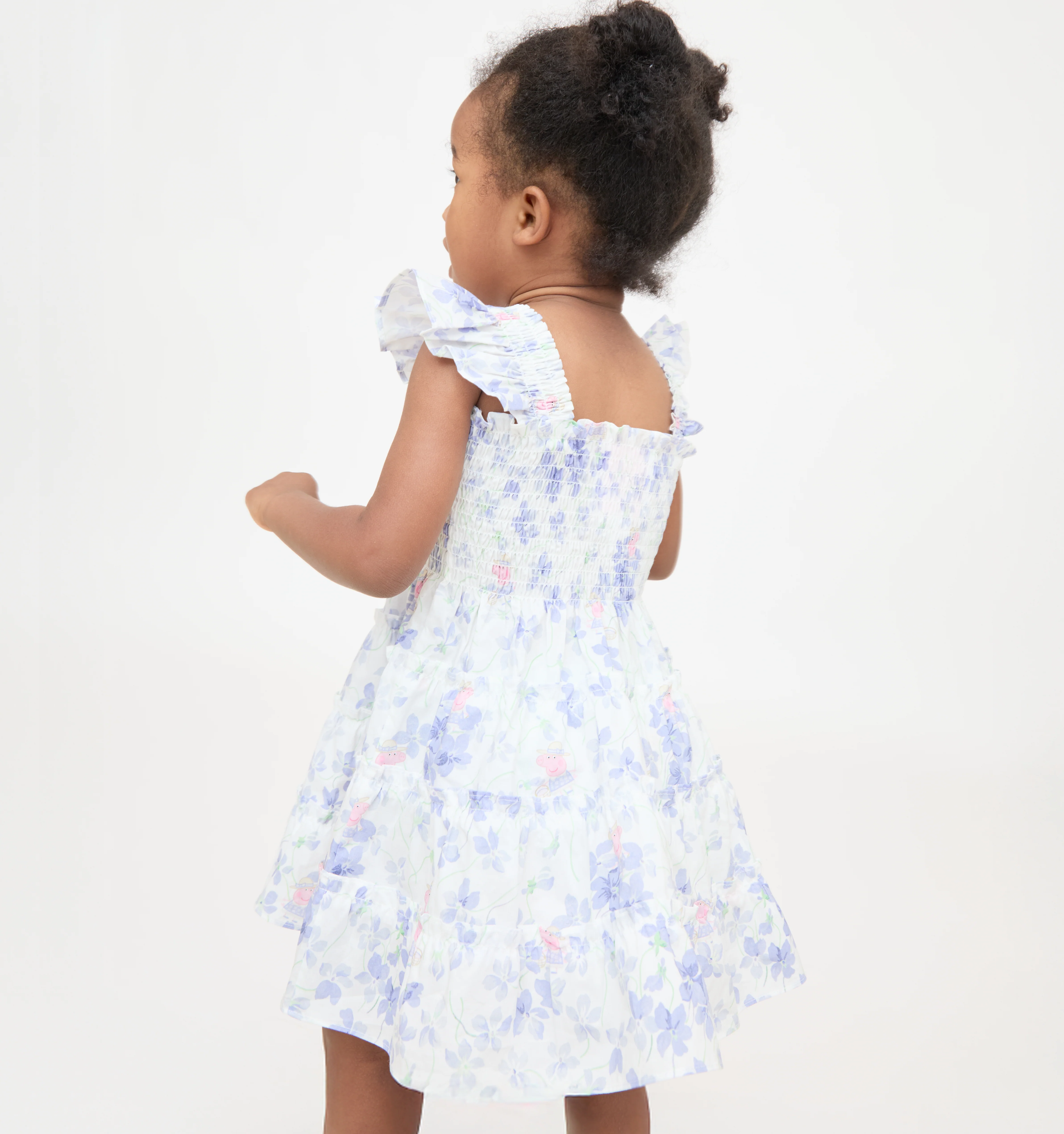 The Peppa Pig Baby Ellie Nap Dress -  Lilac Floral - Image 3