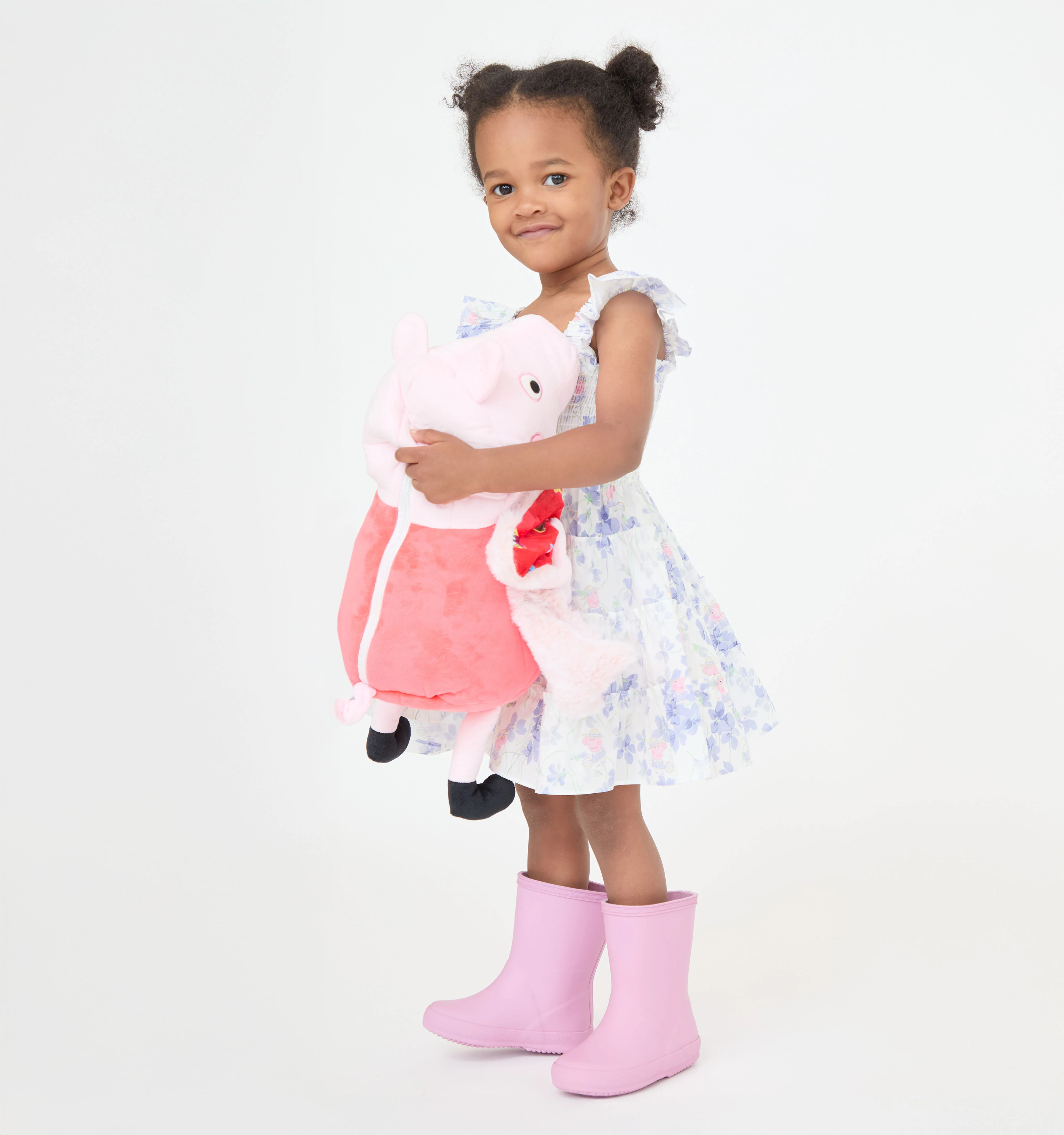 The Peppa Pig Baby Ellie Nap Dress -  Lilac Floral - Image 4