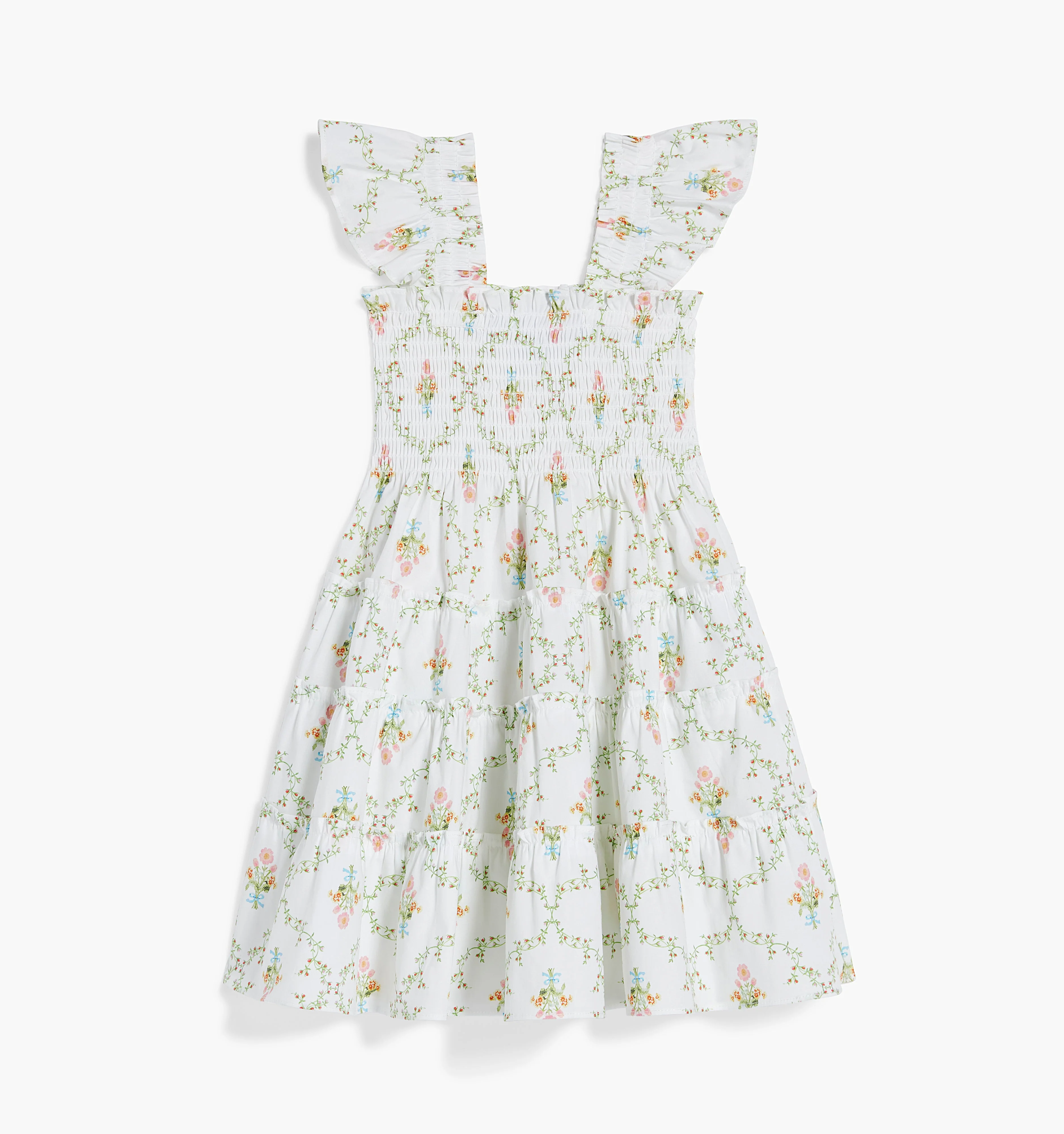The Baby Ellie Nap Dress - Pastel Trellis - Image 3