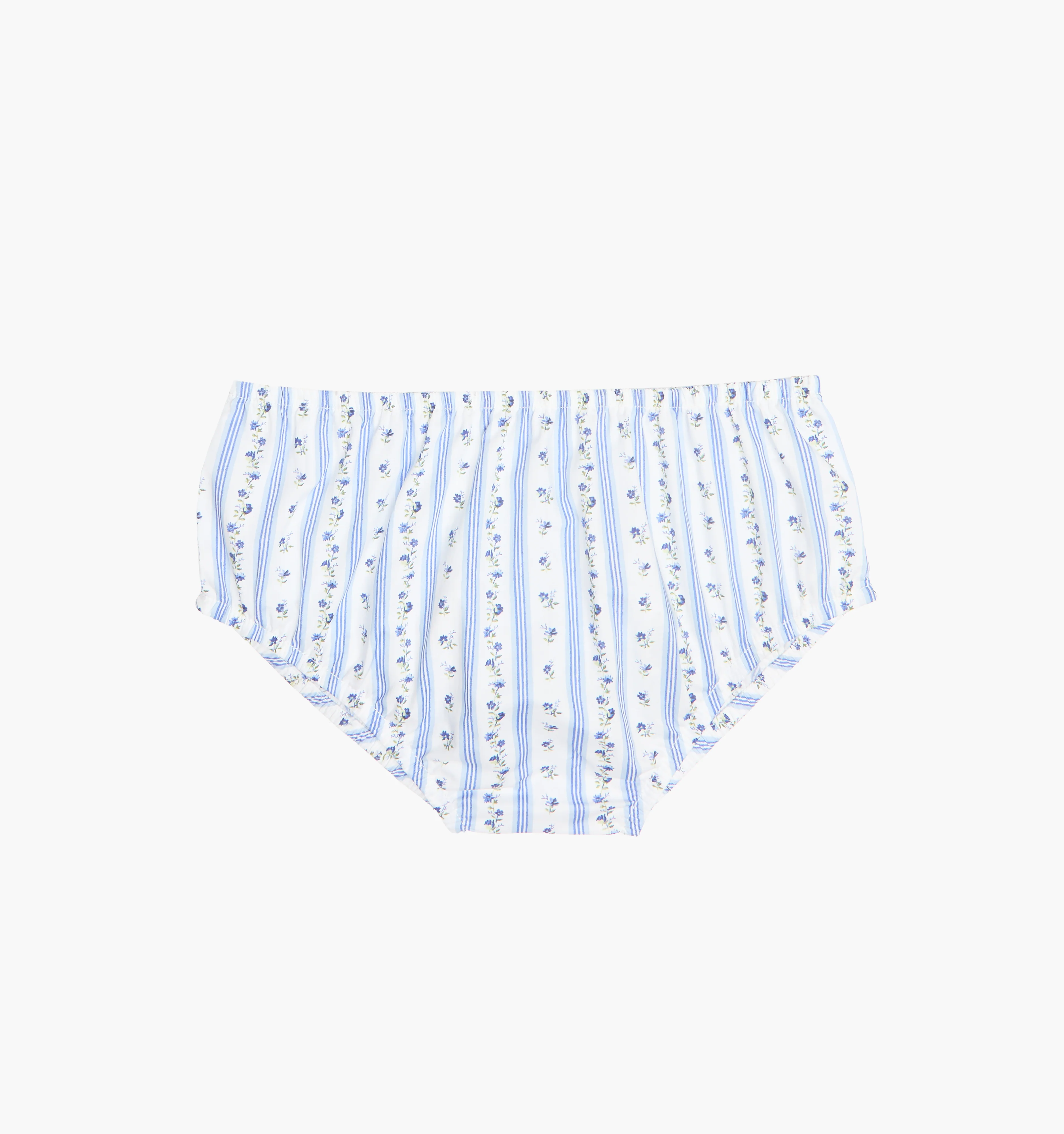 The Baby Ellie Nap Dress - Blue Petal Stripe - Image 4