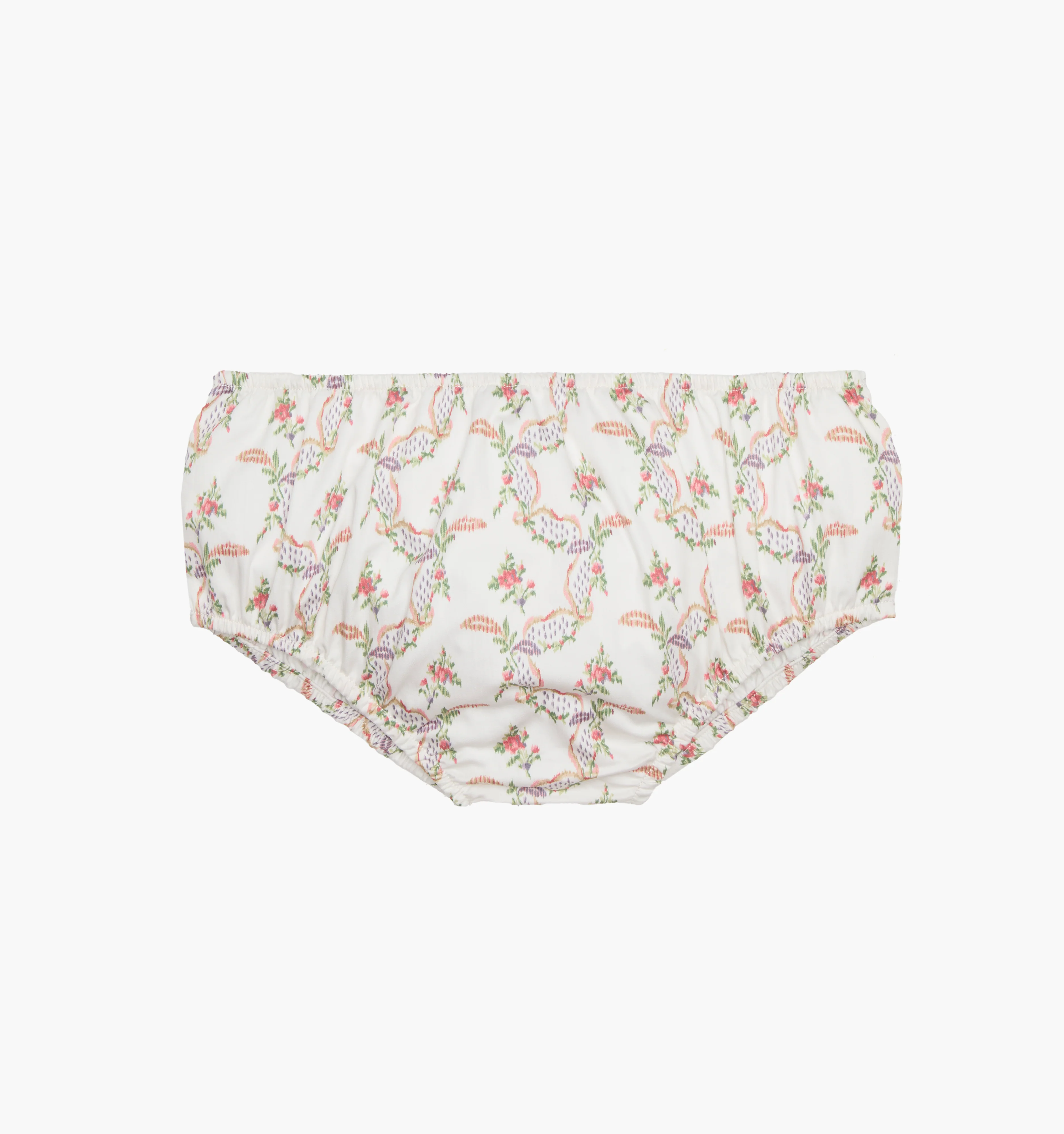 The Baby Ellie Nap Dress - Pink Ribbon Rose Ikat - Image 5