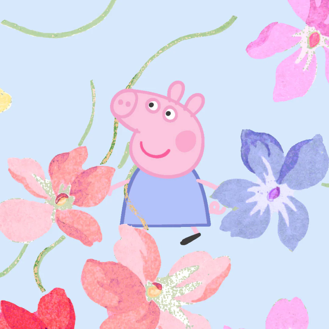 The Peppa Pig Tiny PJ Set - Multi Floral - Image 3