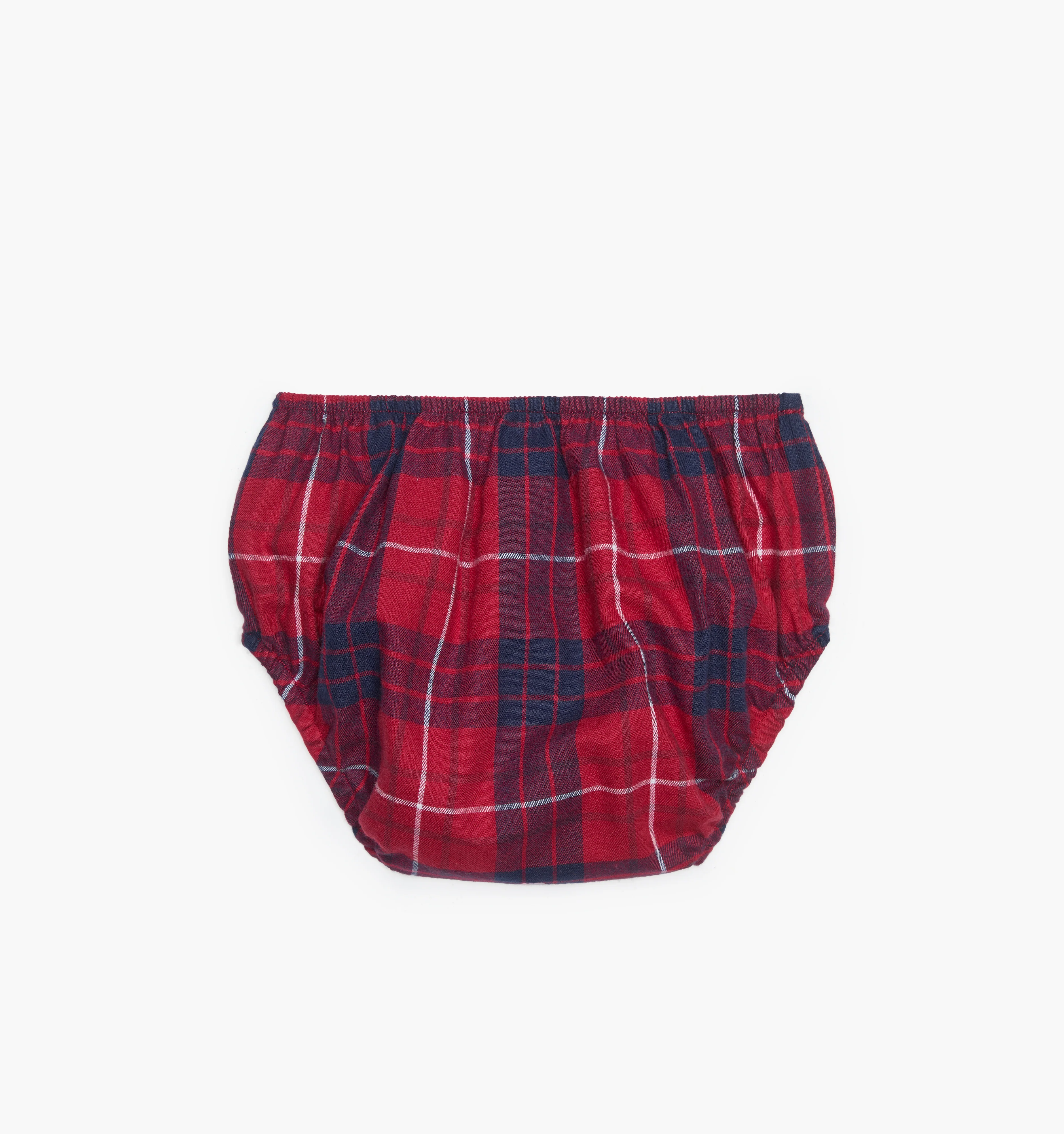 The Baby Viviana Nap Dress - Cherry Tartan - Image 4