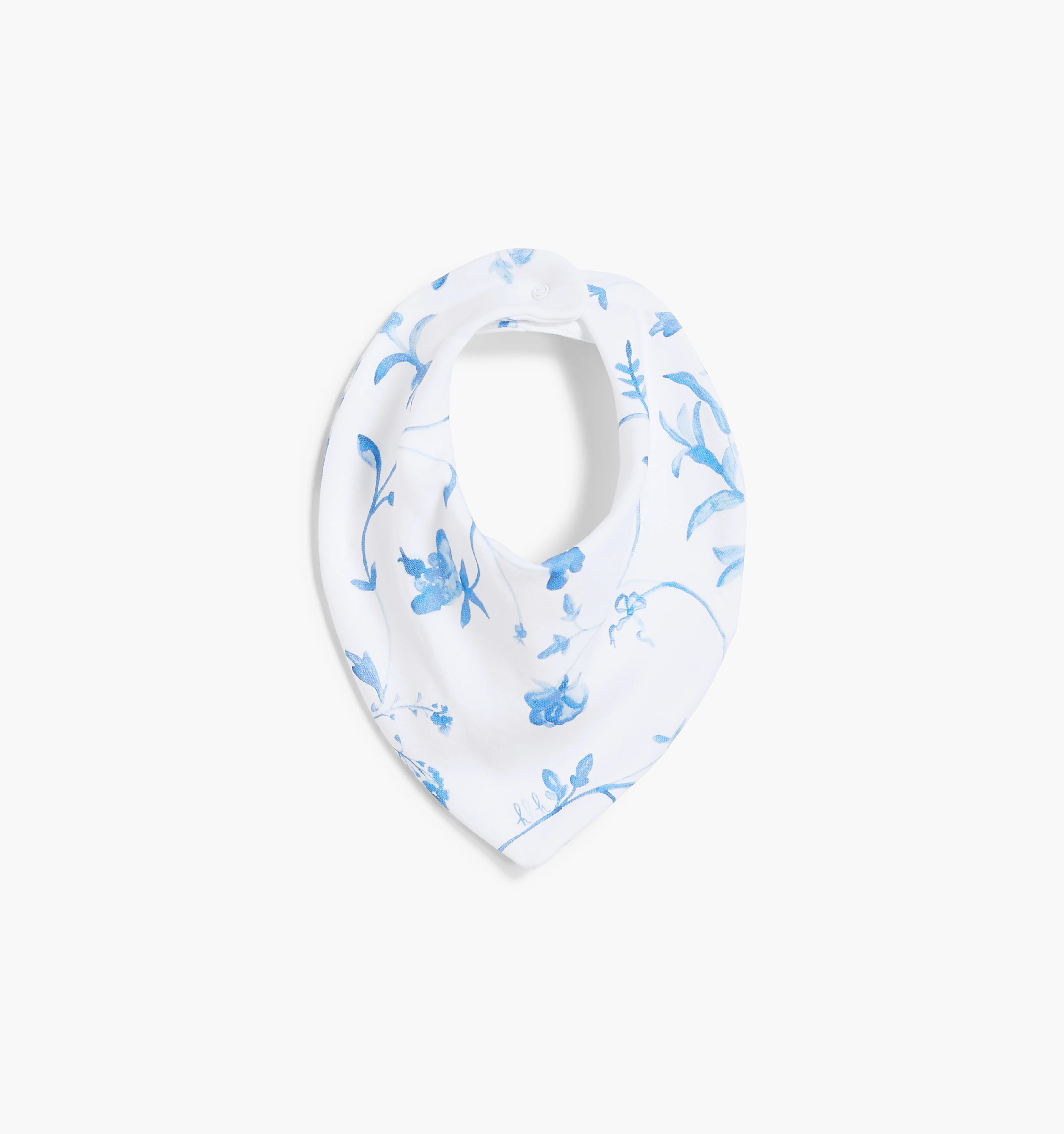 The Bandana Bib - Blue Botanical - Image 3