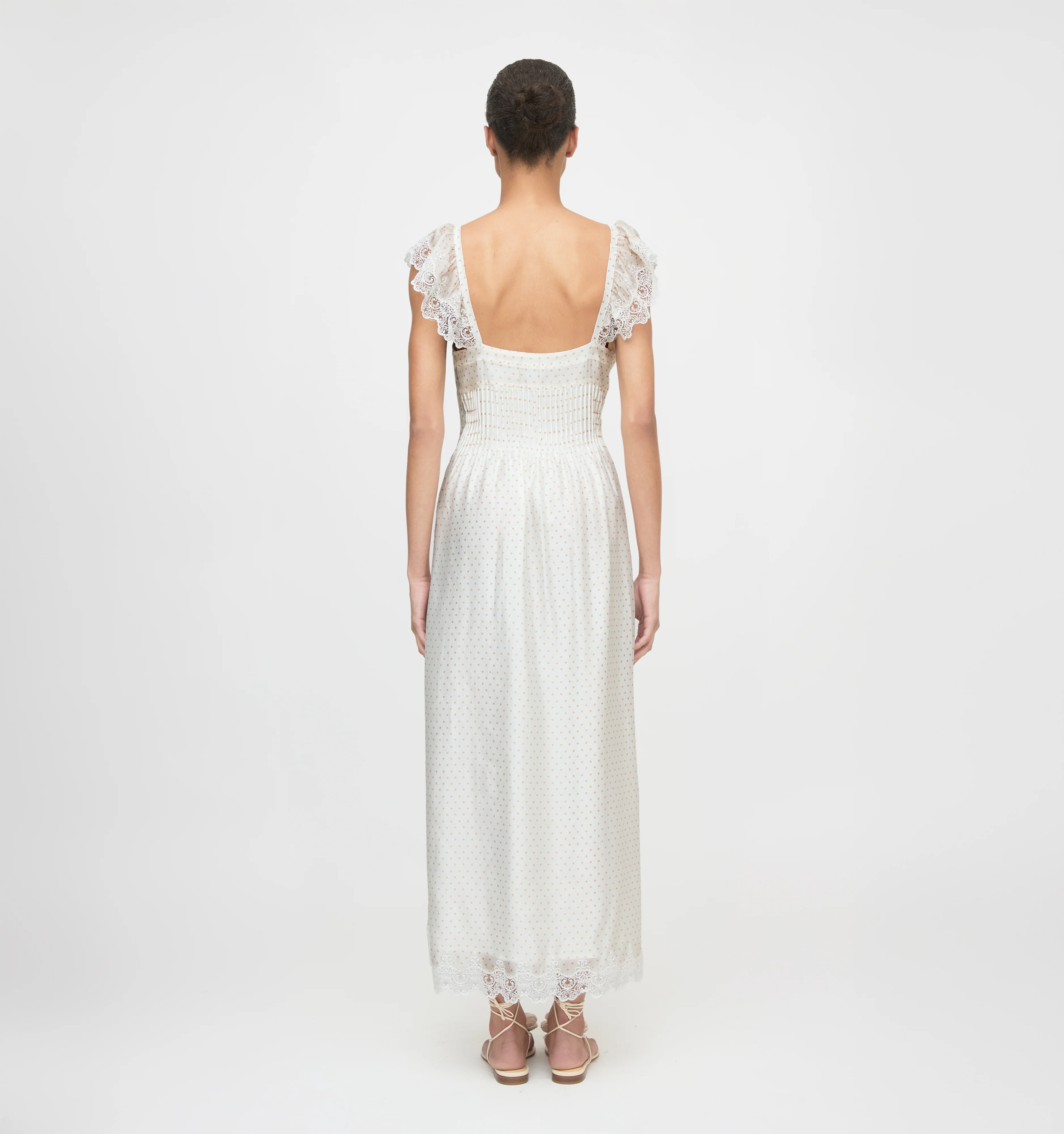 The Beckham Dress - Sand Dot - Image 3