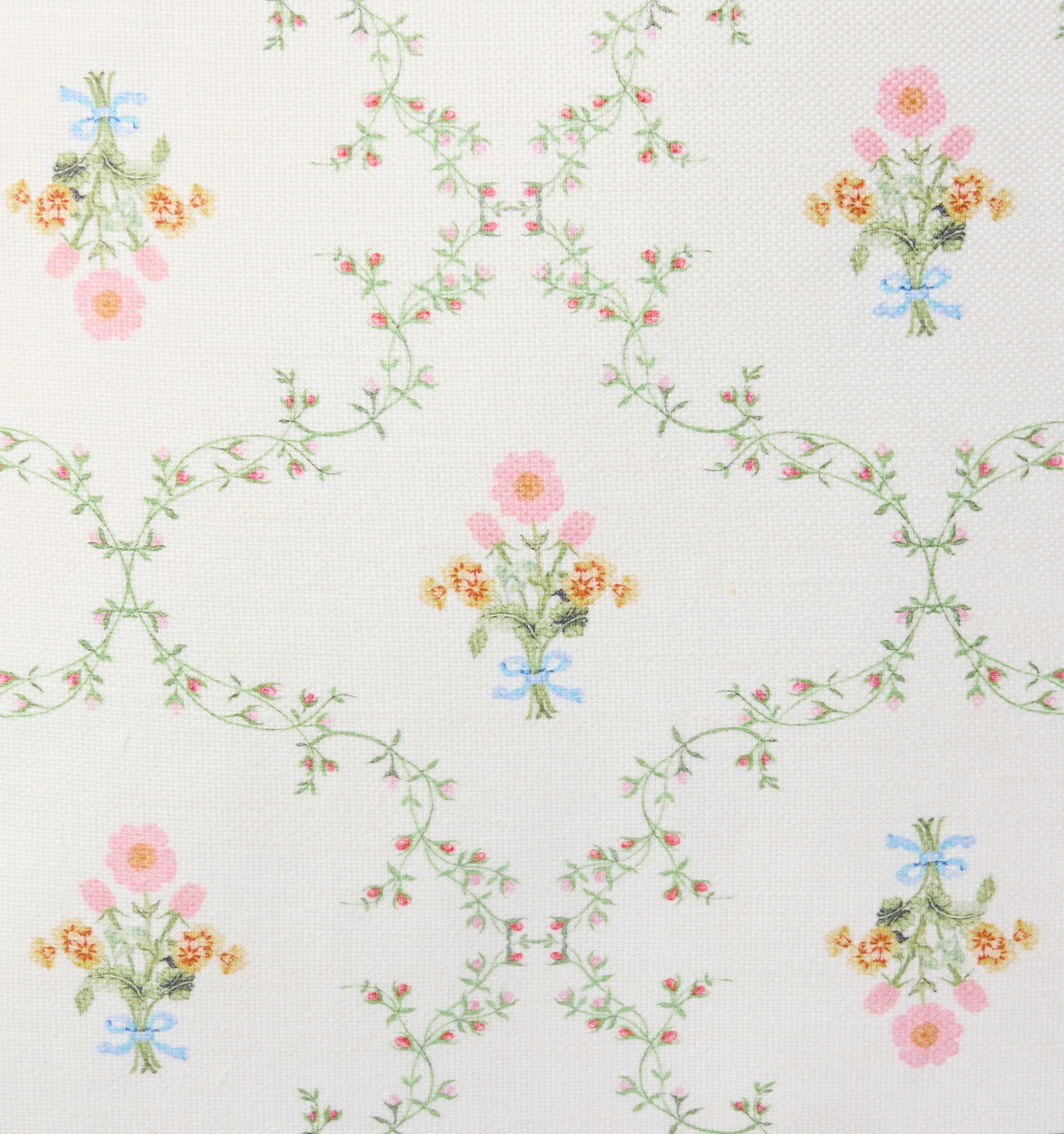 The Bleecker Throw Pillow - Pastel Trellis - Image 2