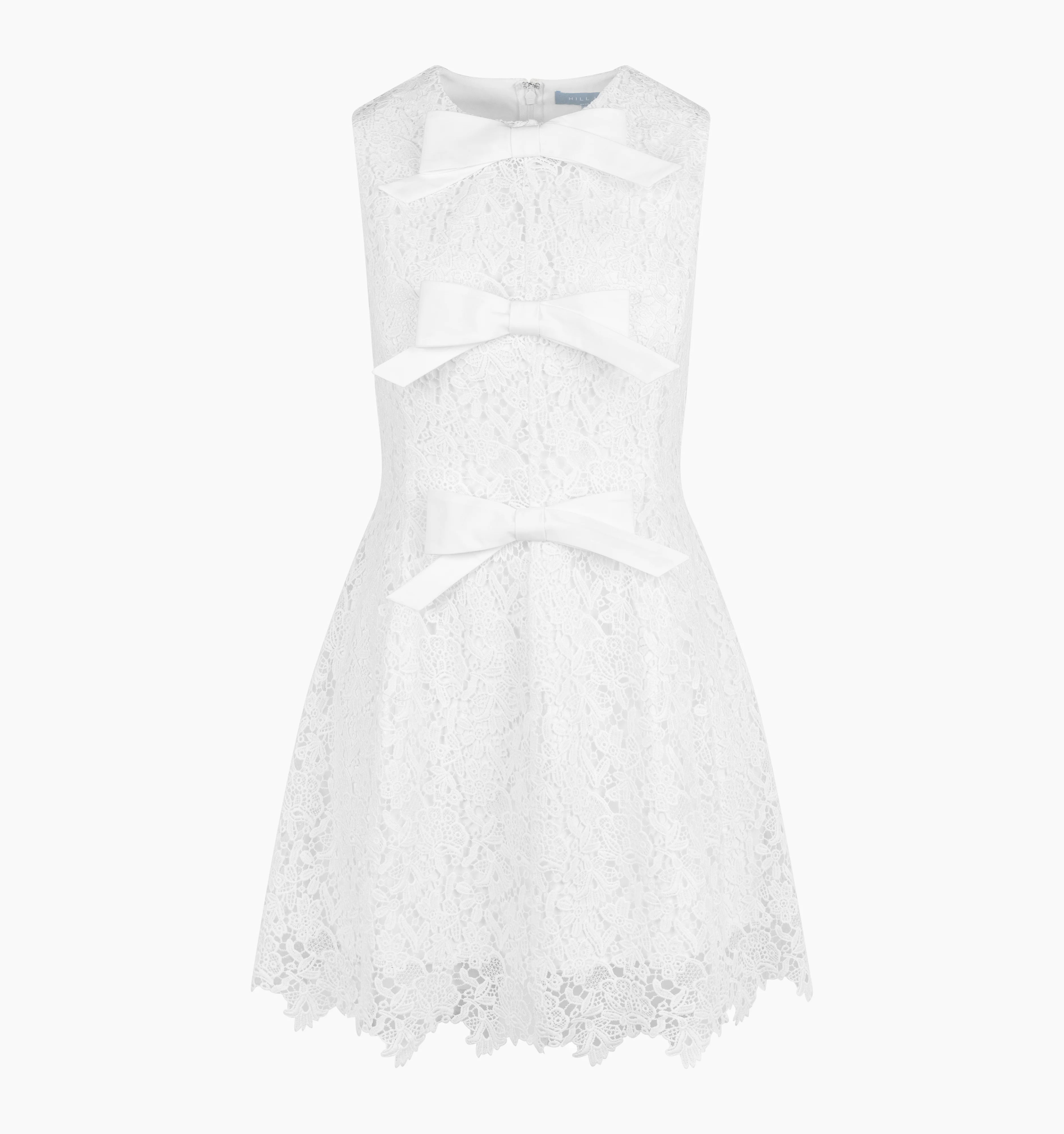 The Blythe Bow Dress - White Lace - Image 5