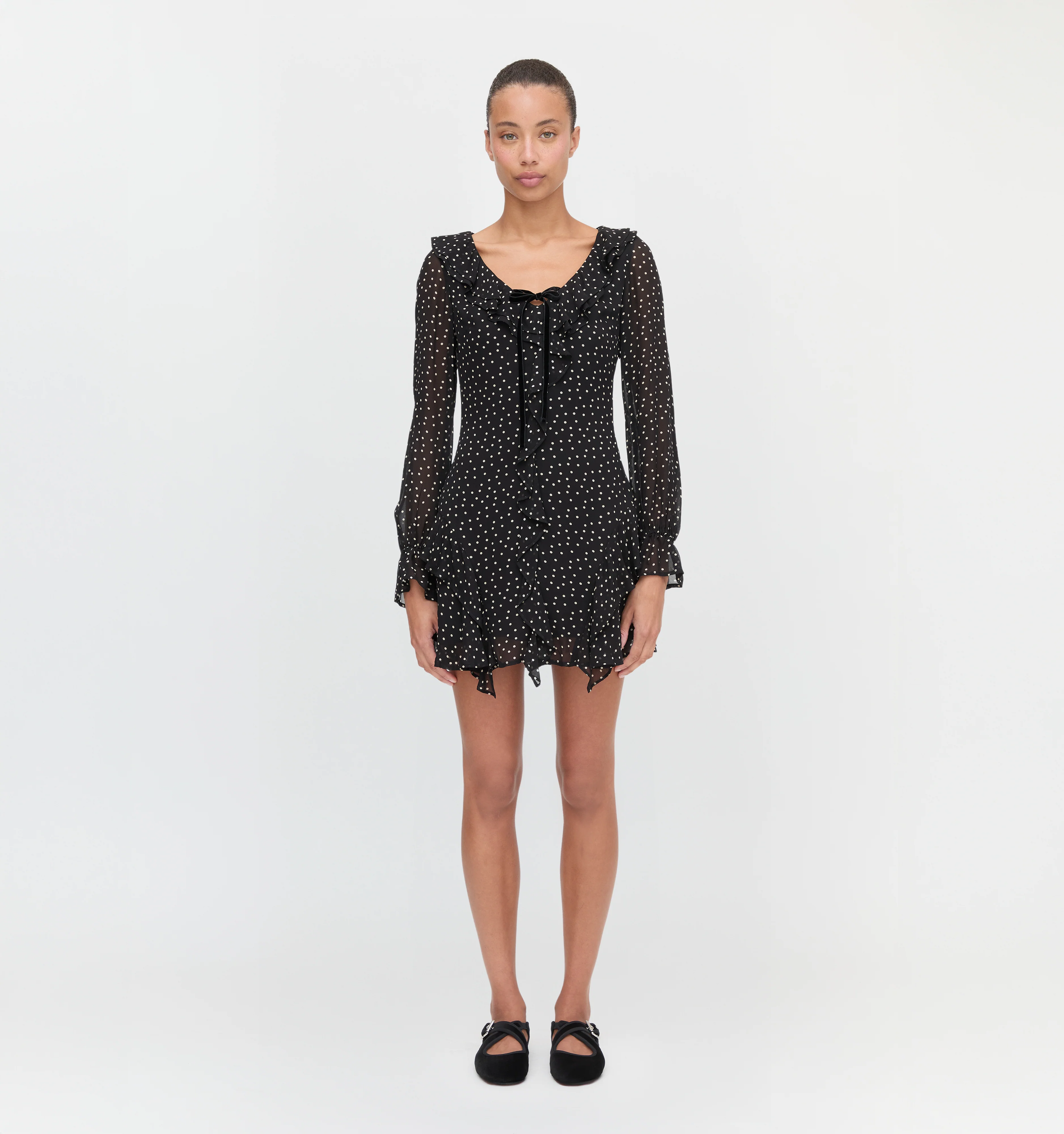 The Bridget Dress - Black Polka Dot - Image 4