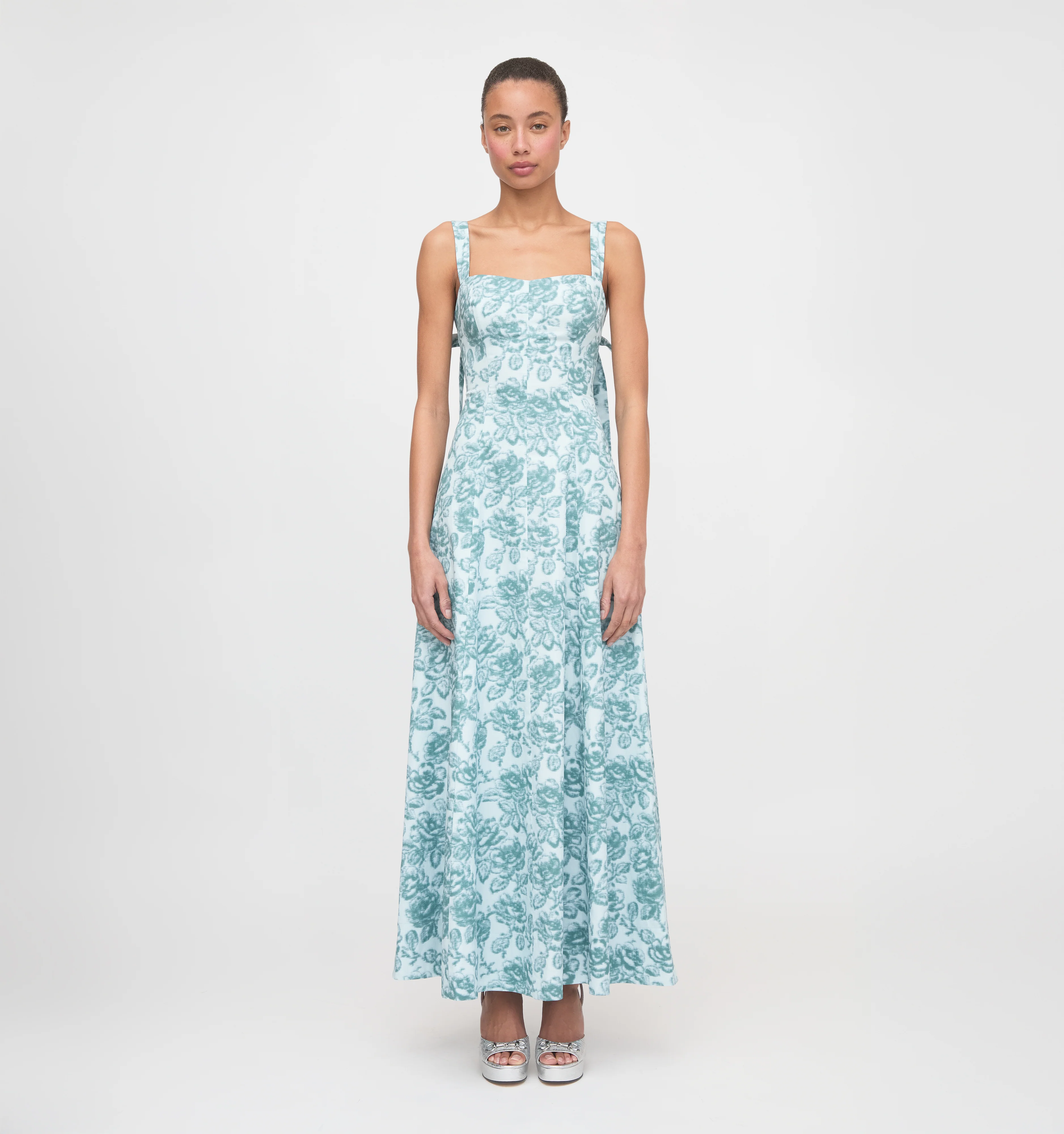 The Briony Dress - Ikat Garden Rose