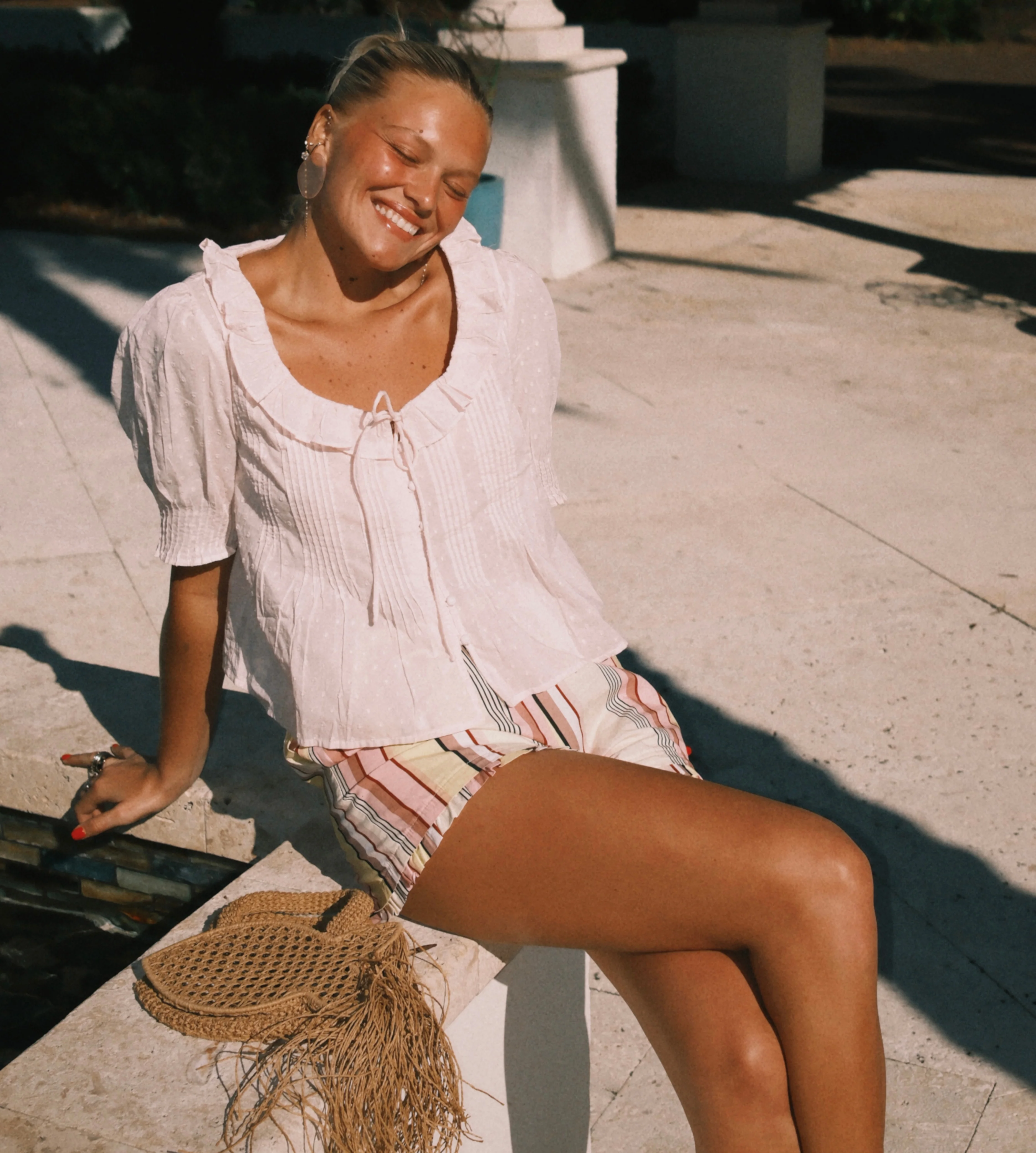 The Camri Top - Powder Pink Swiss Dot - Image 7