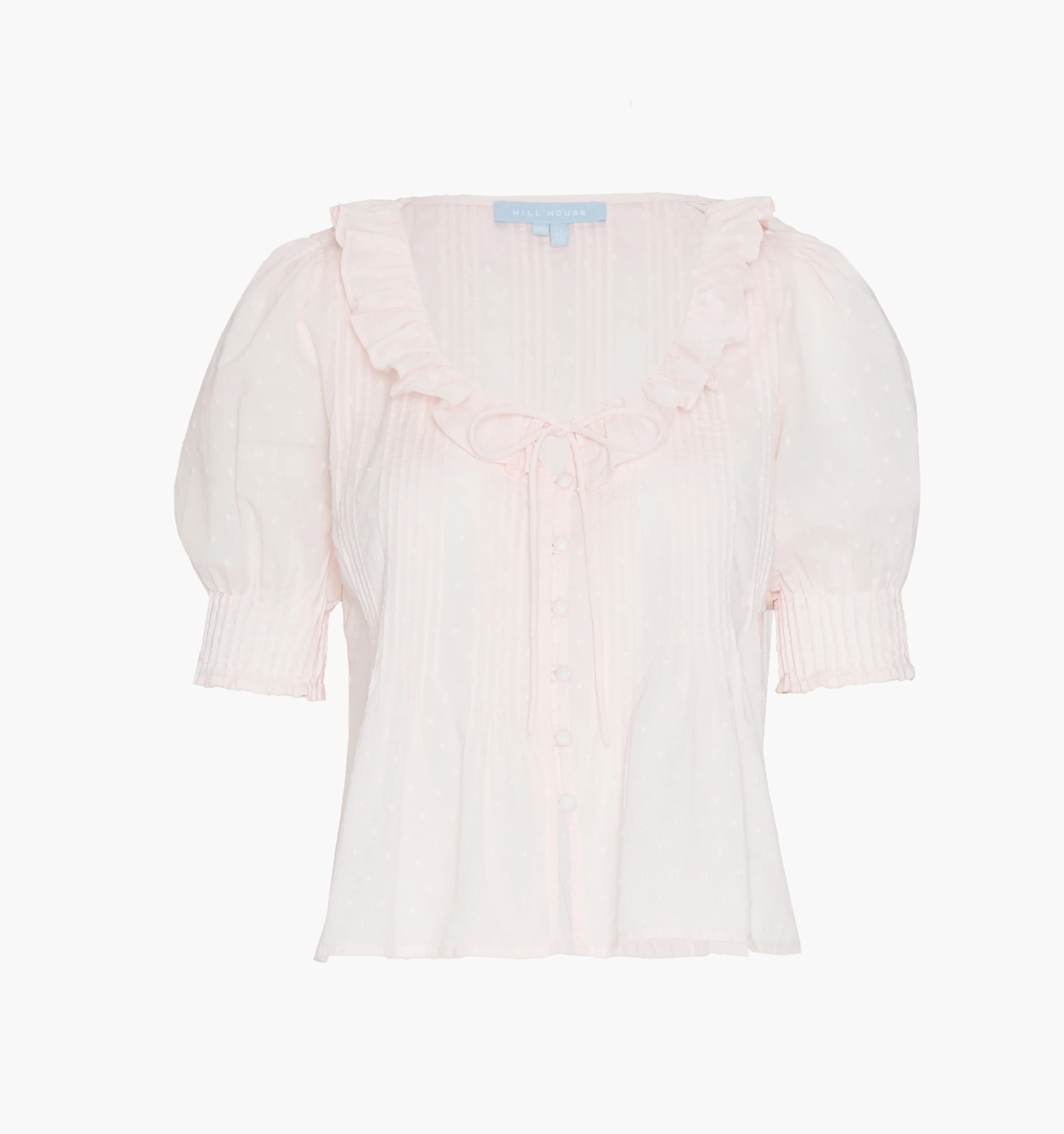 The Camri Top - Powder Pink Swiss Dot - Image 9
