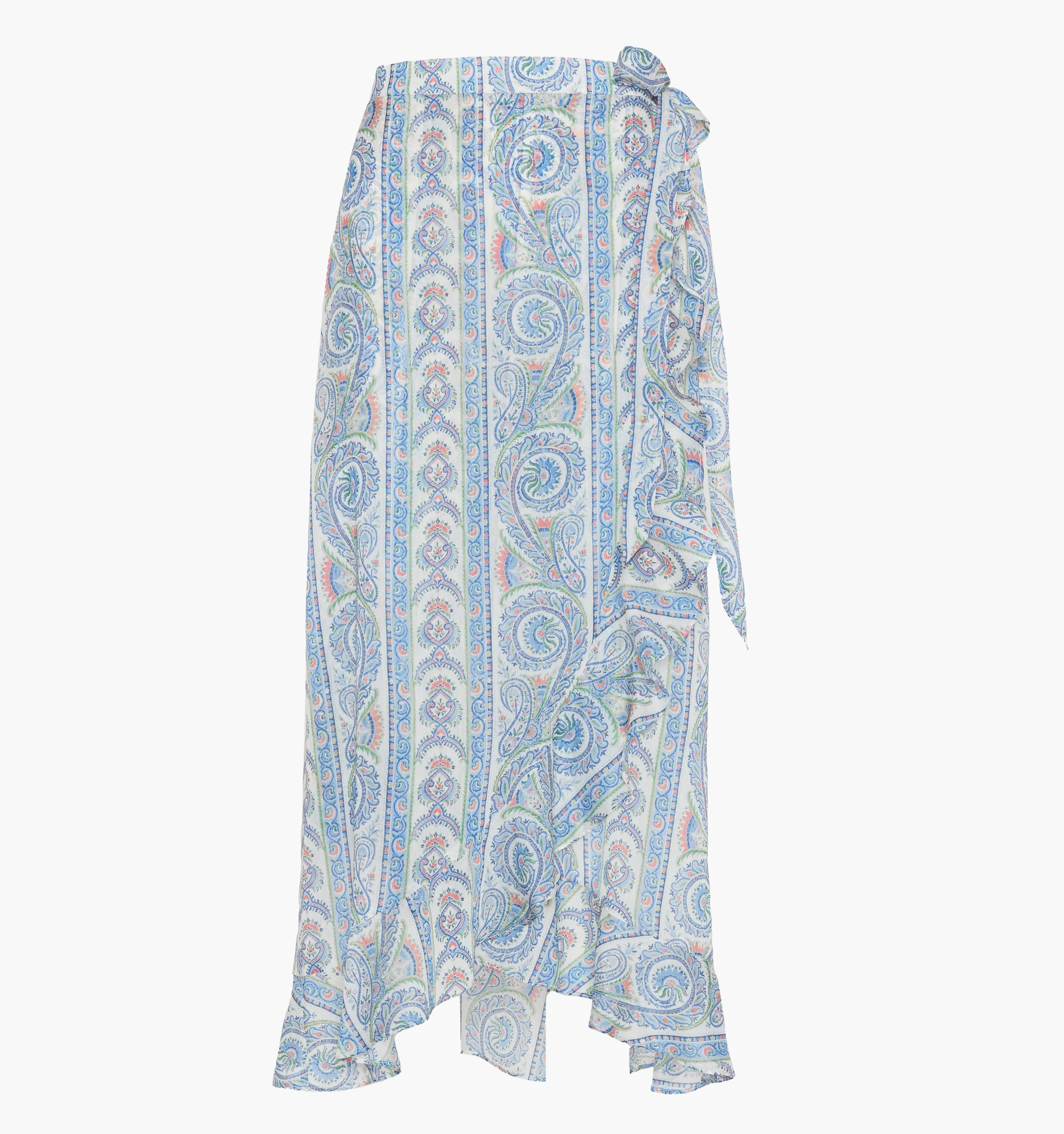 The Carlyle Skirt - Blue Corsica Paisley - Image 3