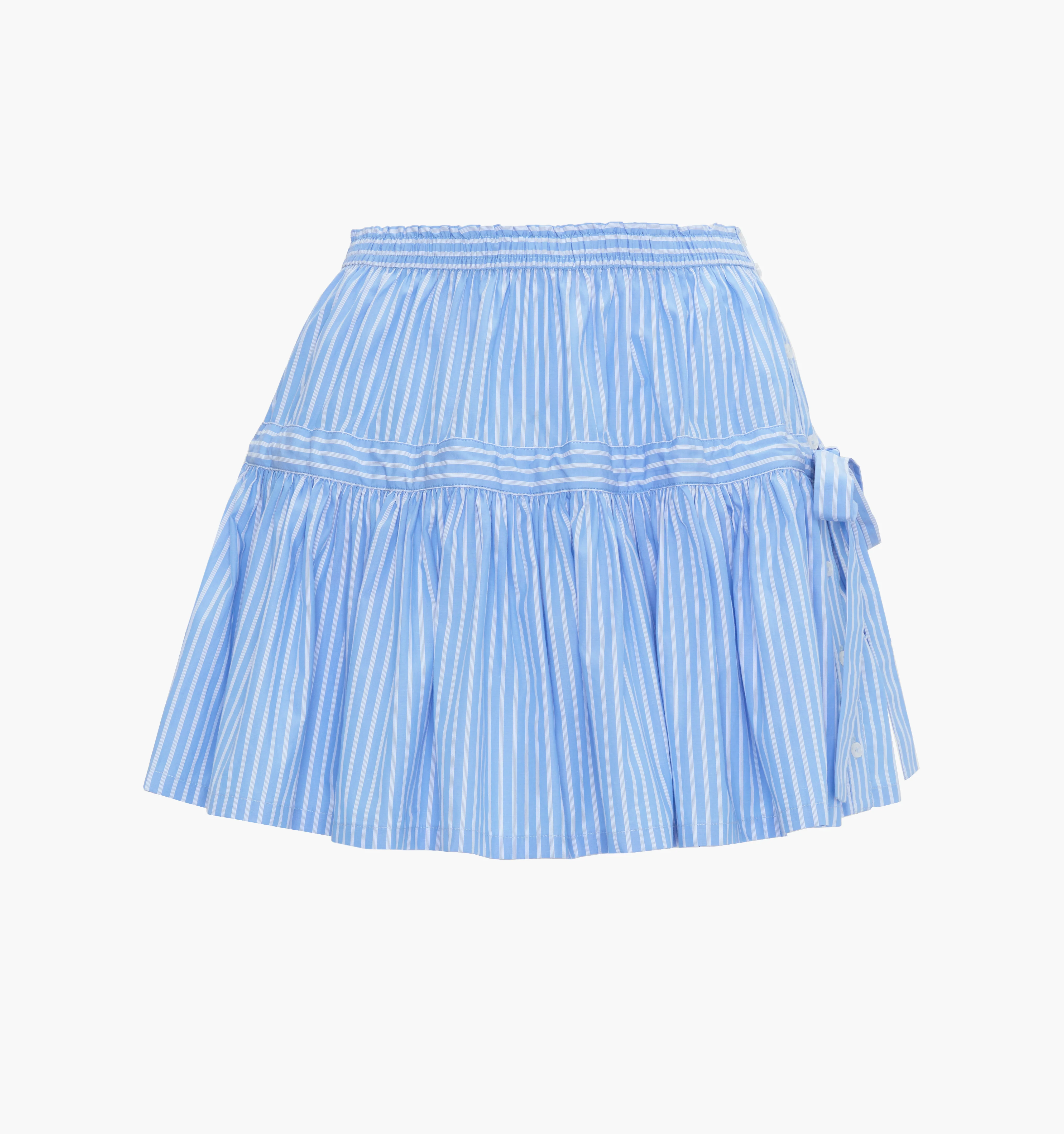 The Chelsea Skirt - Blue Stripe - Image 7