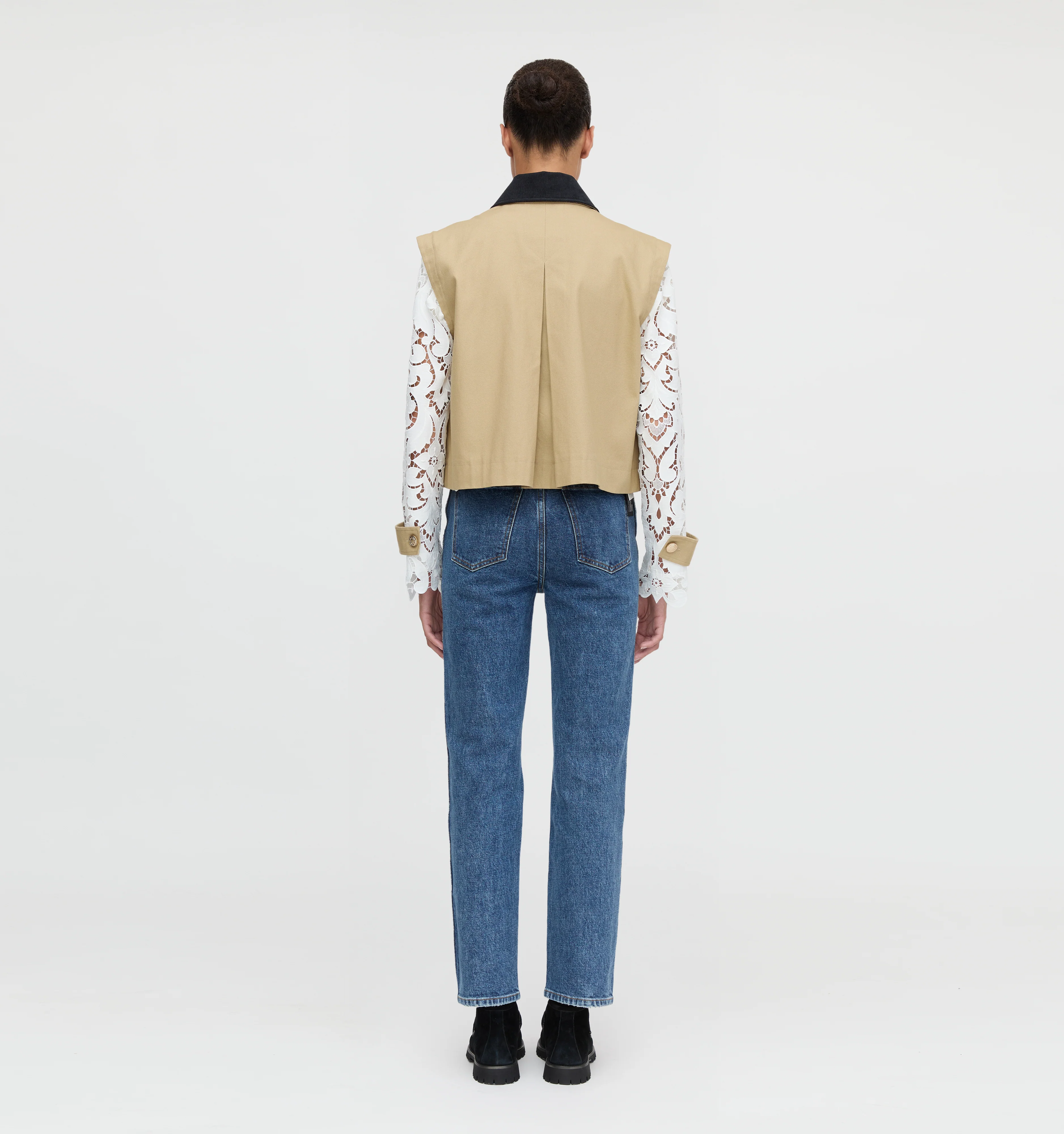 The Clarisse Jacket - Khaki Canvas - Image 4