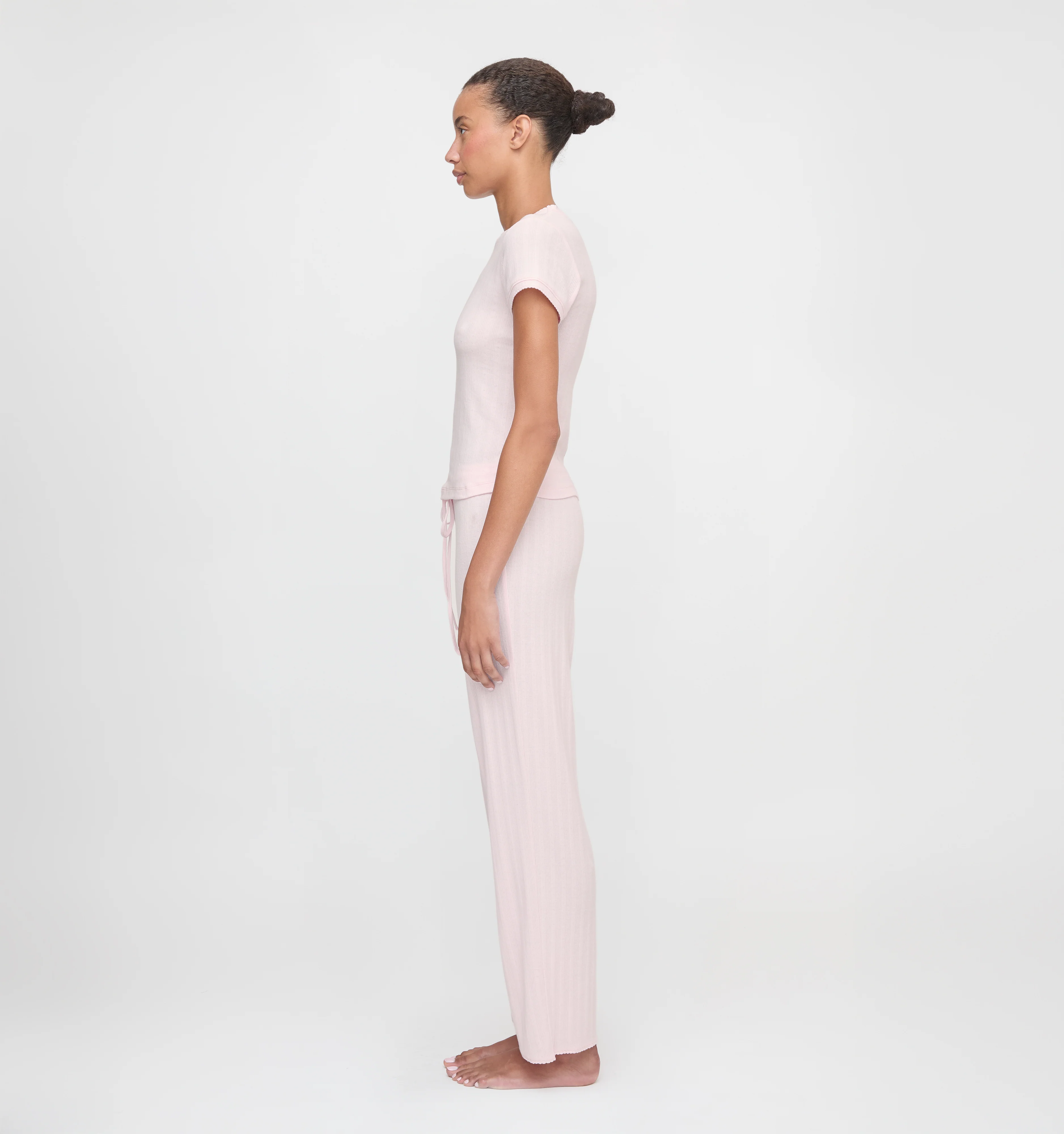 The Cleo Pointelle Set - Light Pink - Image 5
